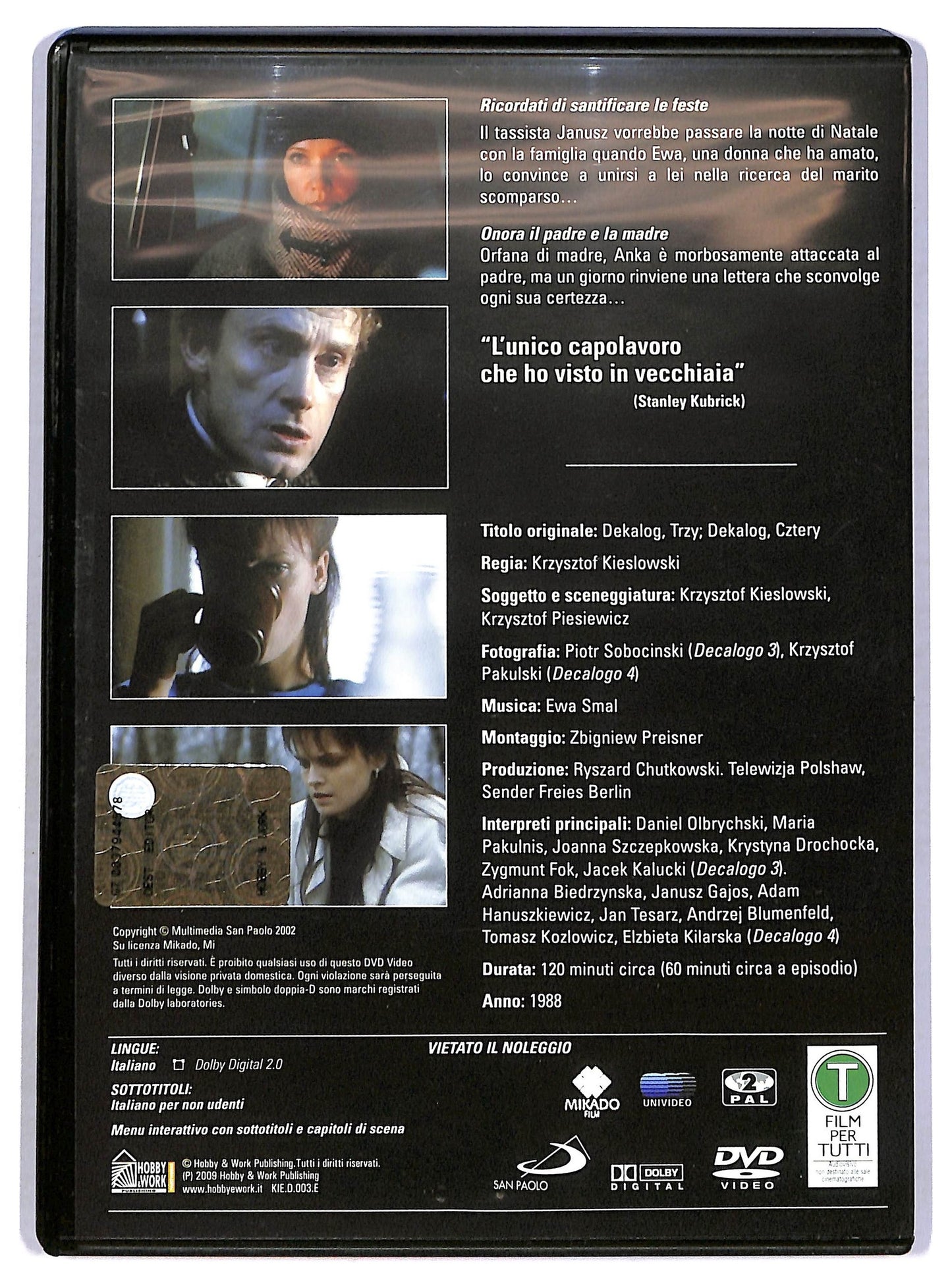 EBOND Il Decalogo cap. 3 - 4 EDITORIALE DVD D781204