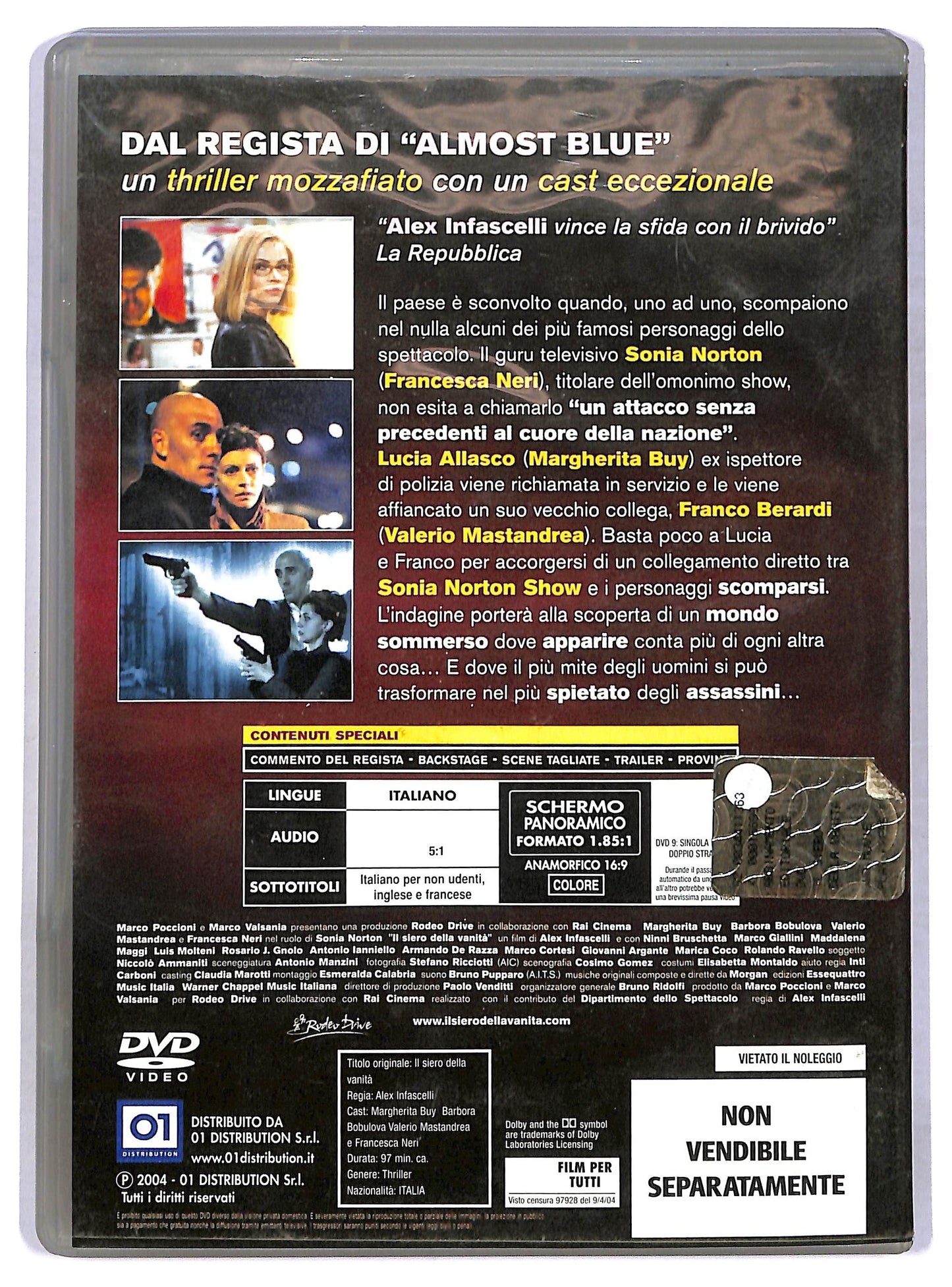 EBOND Il siero della vanita  EDITORIALE DVD D781205