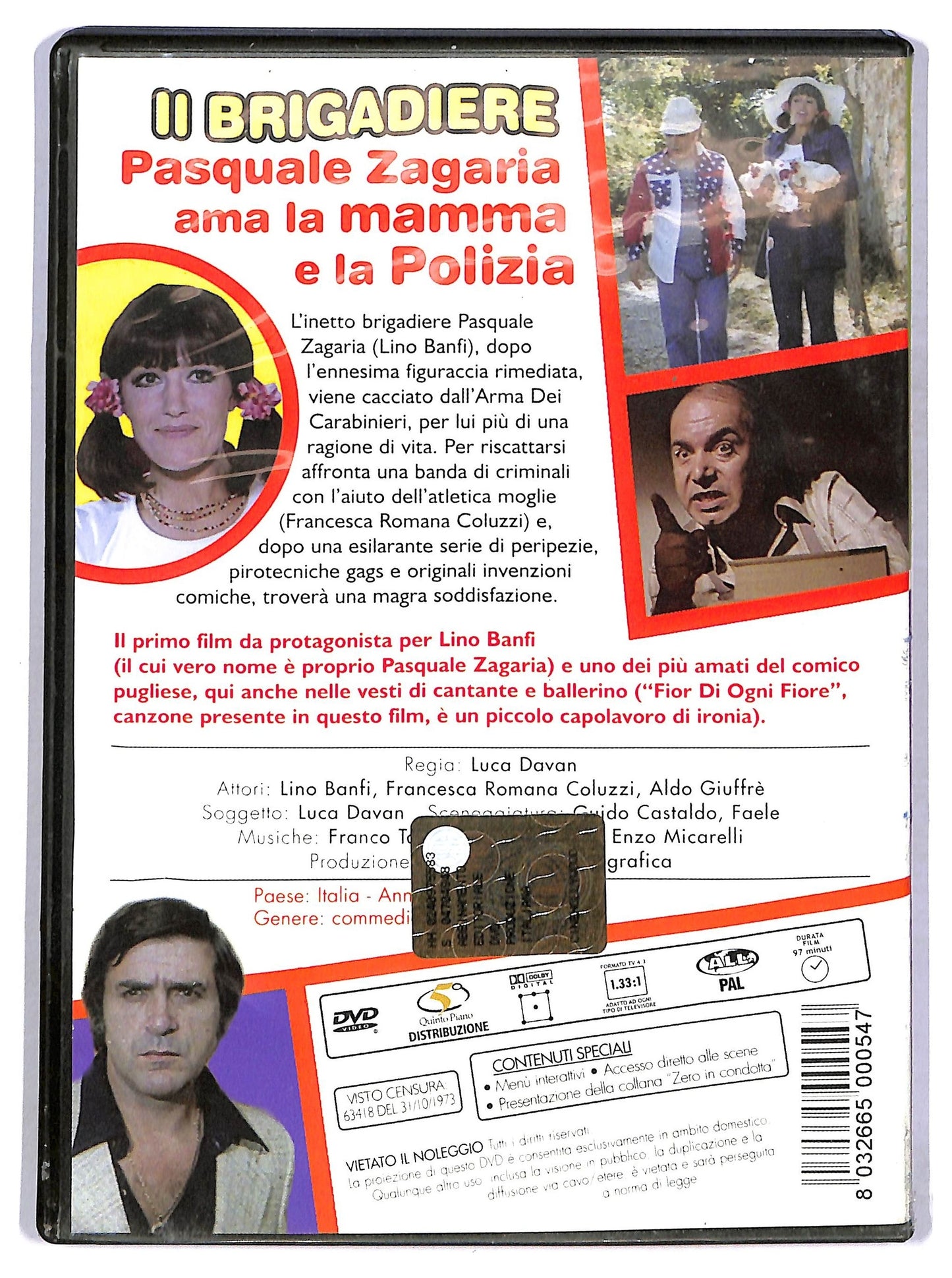 EBOND Il brigadiere Pasquale Zagaria ama la mamma e la polizia DVD D781231