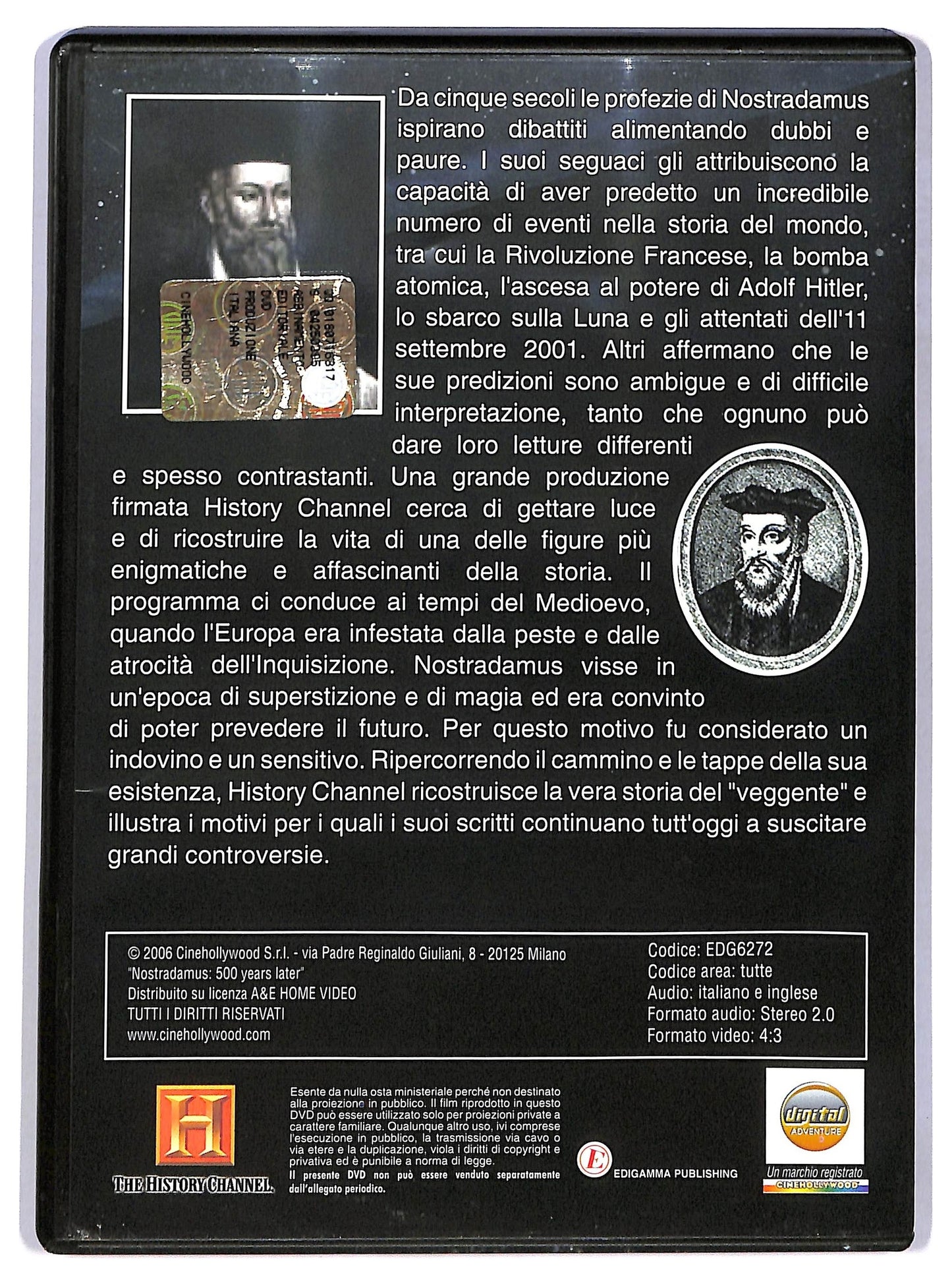 EBOND Le Profezie Di Nostradamus. DVD Editoriale D781250