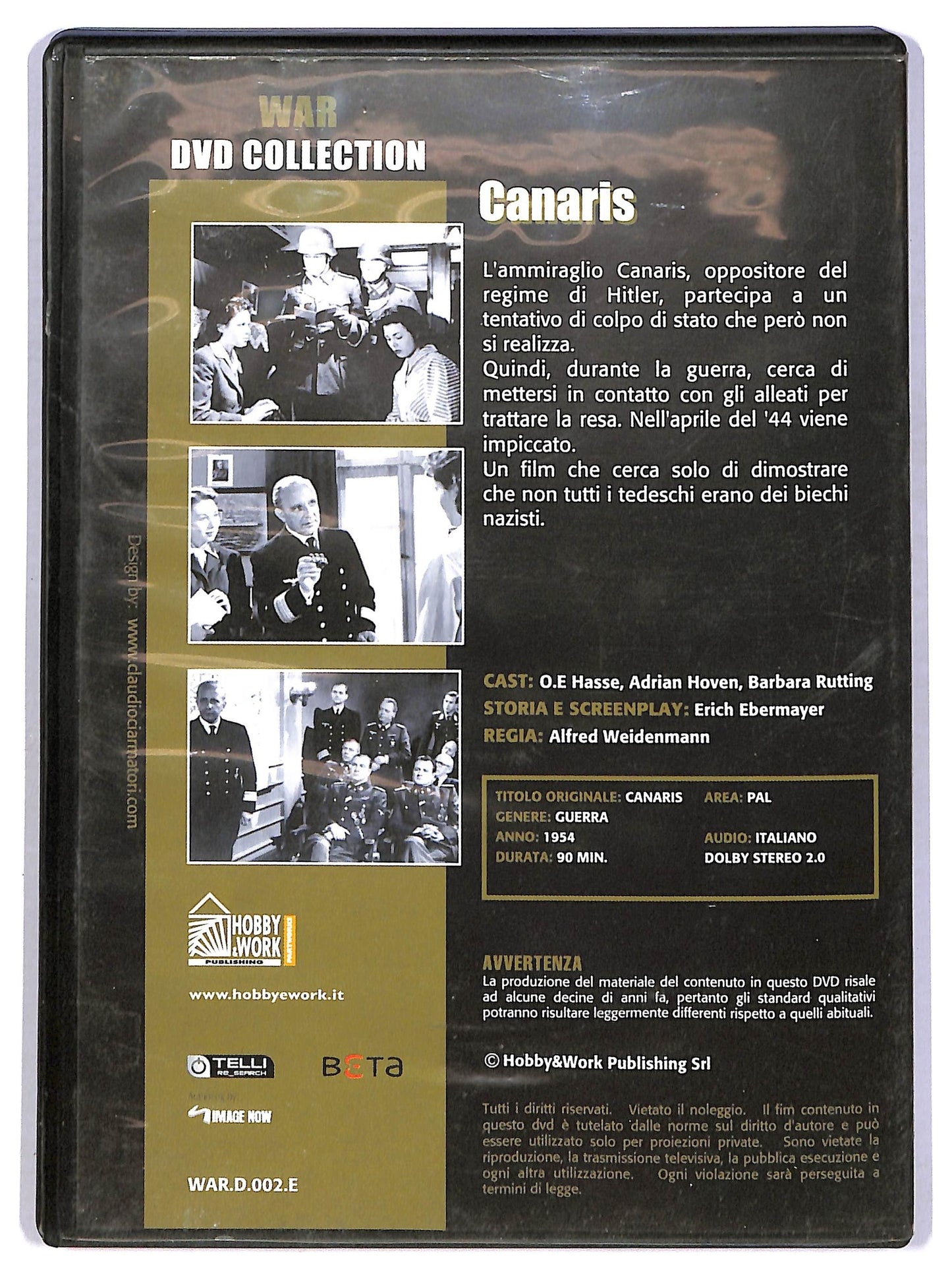 EBOND Canaris  EDITORIALE DVD D781430