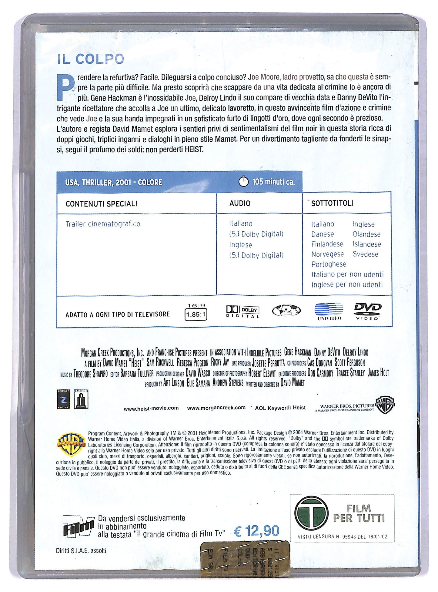 EBOND Il colpo EDITORIALE DVD D781437
