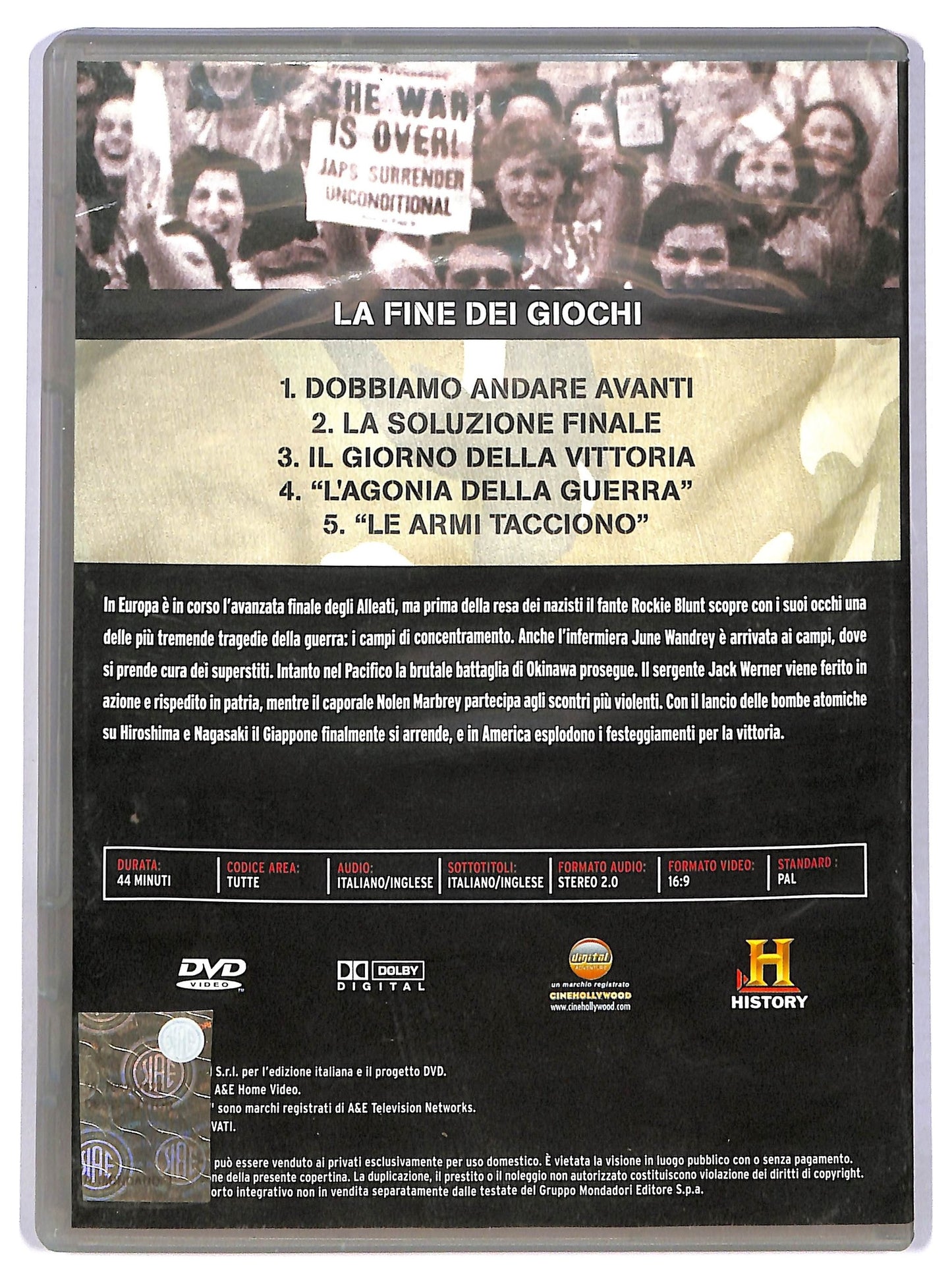 EBOND Wwii gli archivi ritrovati volume 10 - la fine dei giochi EDITORIALE DVD D781441