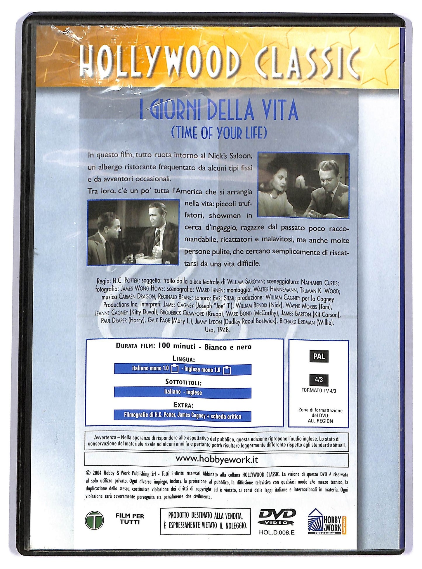 EBOND I giorni della vita  EDITORIALE DVD D781605