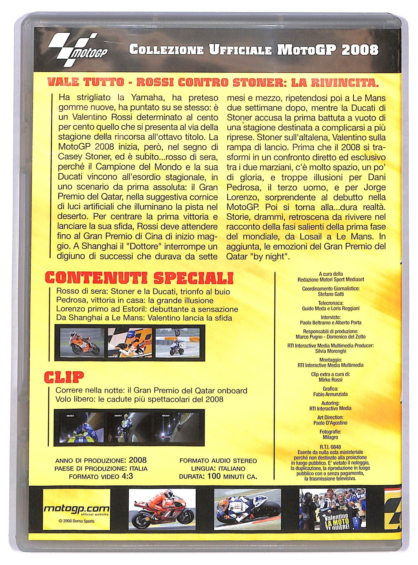EBOND Vale tutto rossi contro stoner la rivincita vol 1 EDITORIALE DVD D781636
