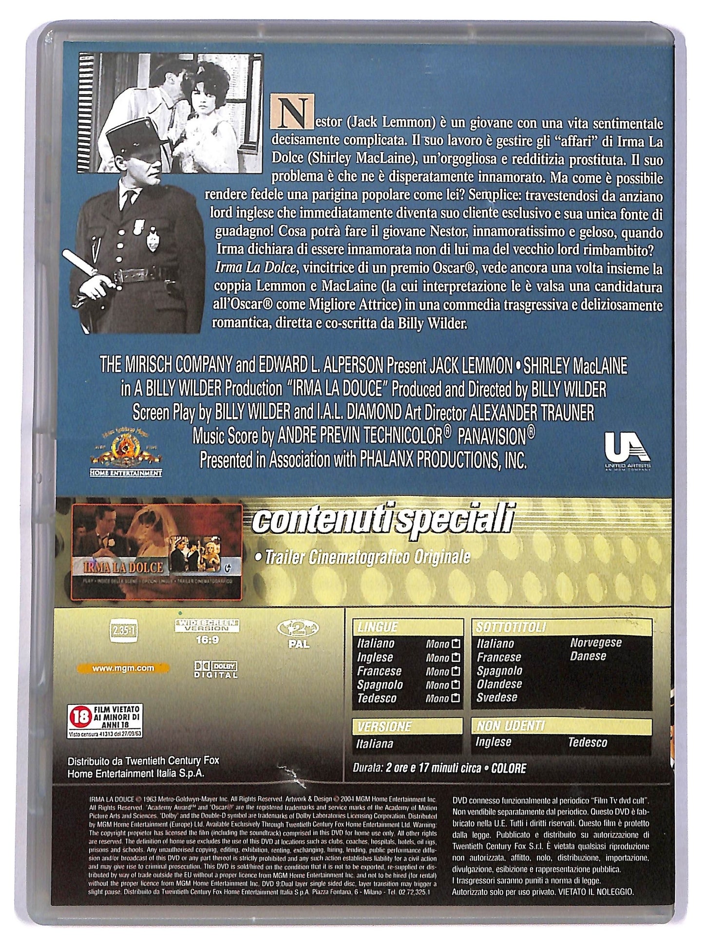 EBOND Irma la dolce EDITORIALE DVD D781762