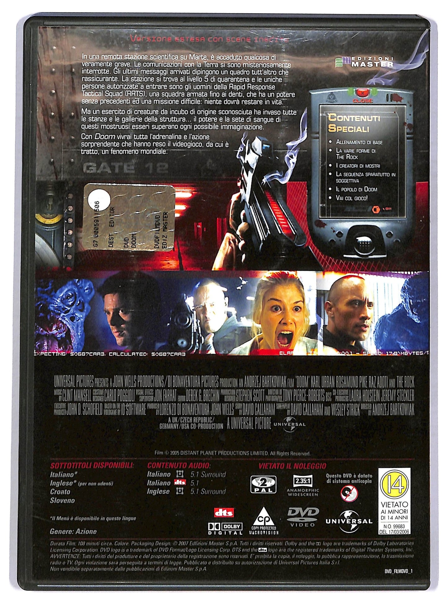 EBOND Doom EDITORIALE DVD D781847