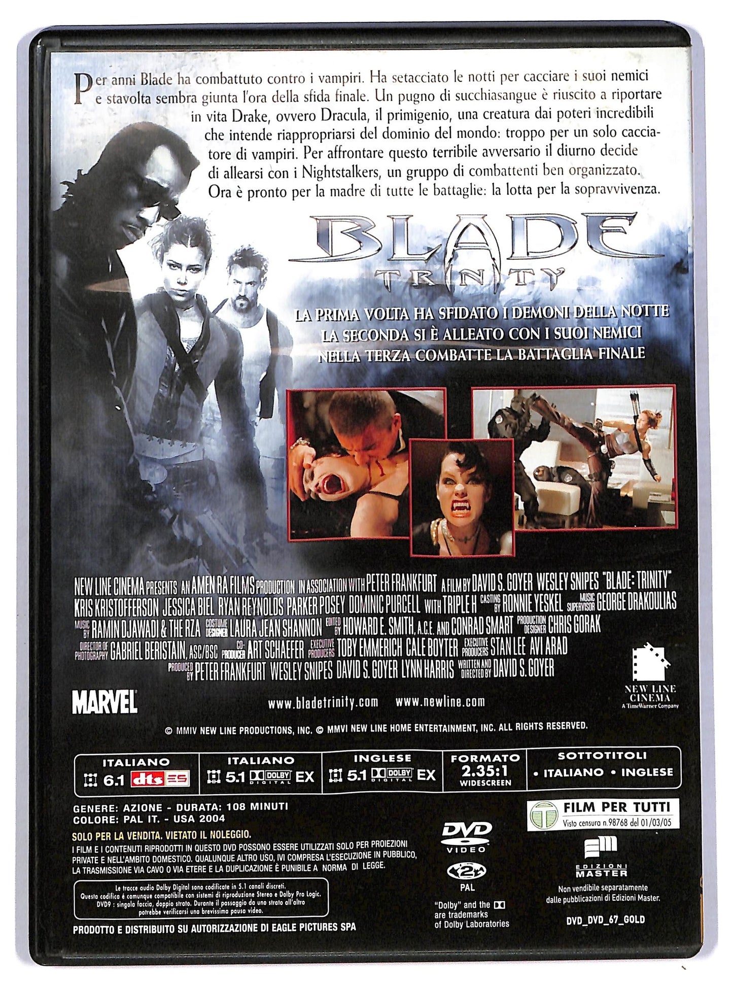 EBOND Blade trinity  DVD D781913