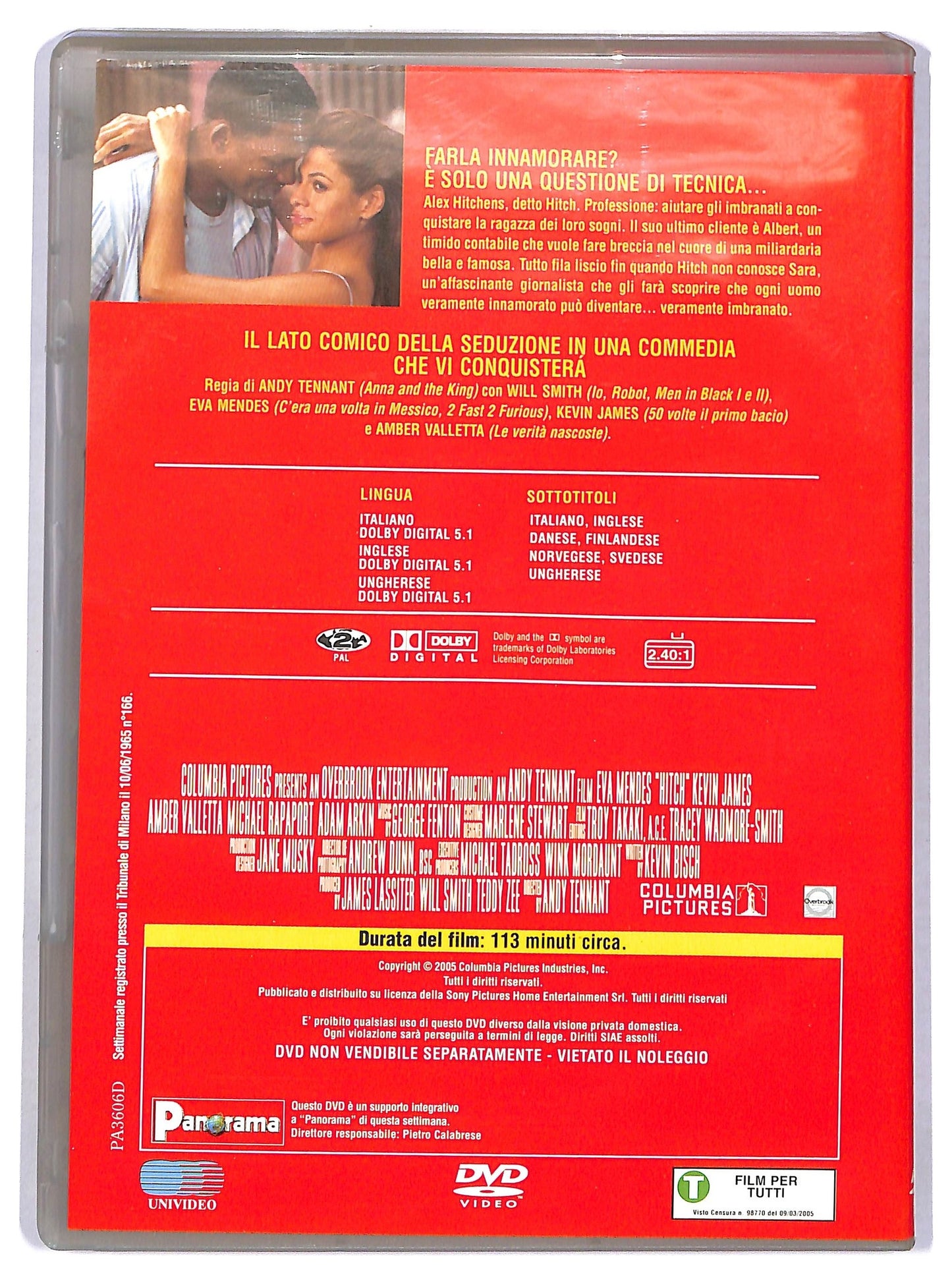 EBOND Hitch - Lui si che capisce le donne EDITORIALE DVD D782028