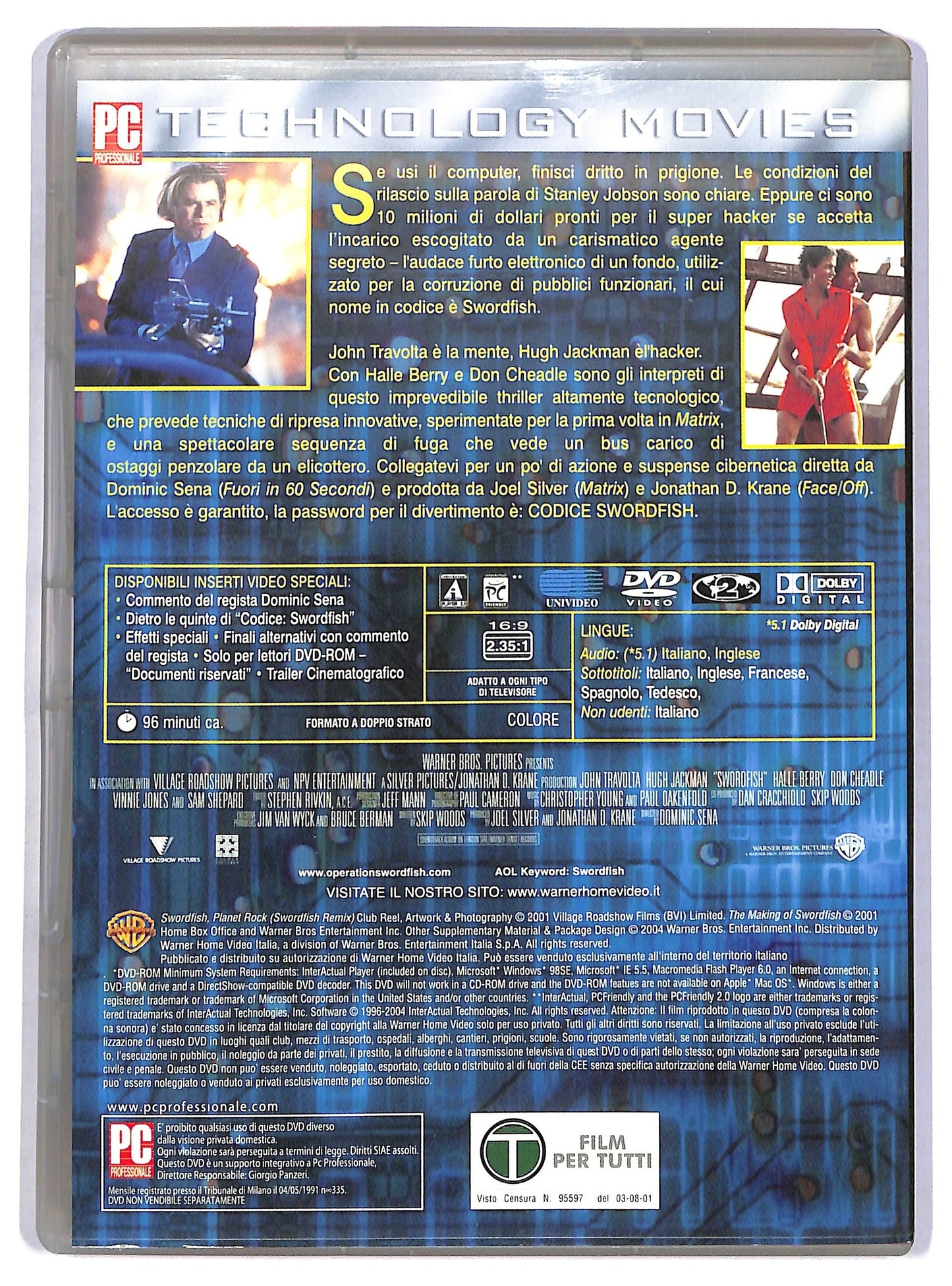EBOND Codice swordfish - Password accepted DVD EDITORIALE D782030
