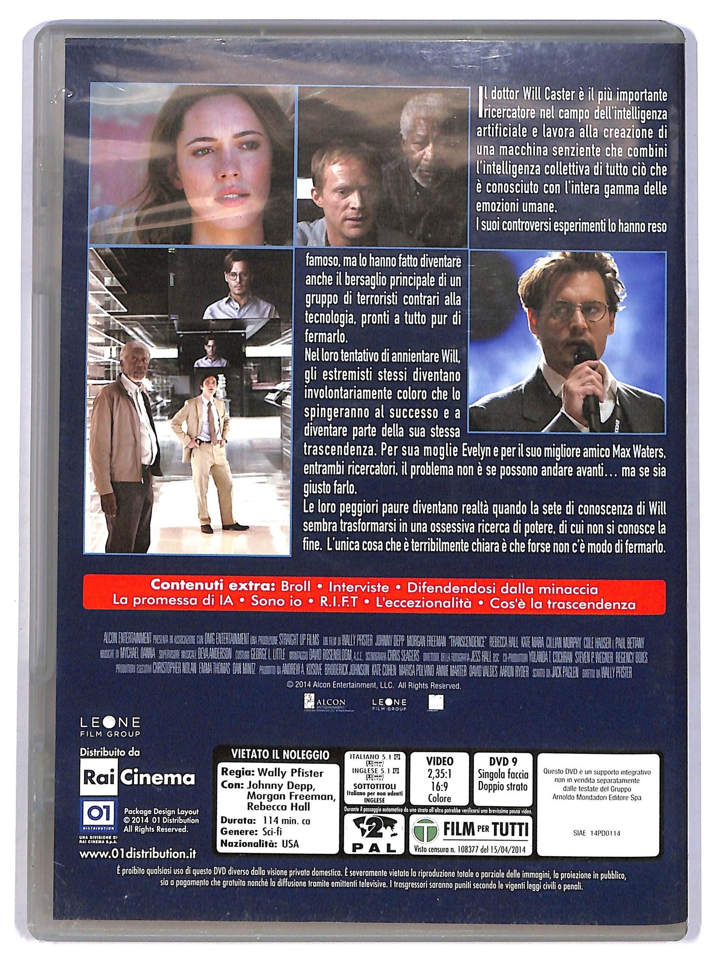 EBOND Transcendence (film) EDITORIALE  DVD D782058
