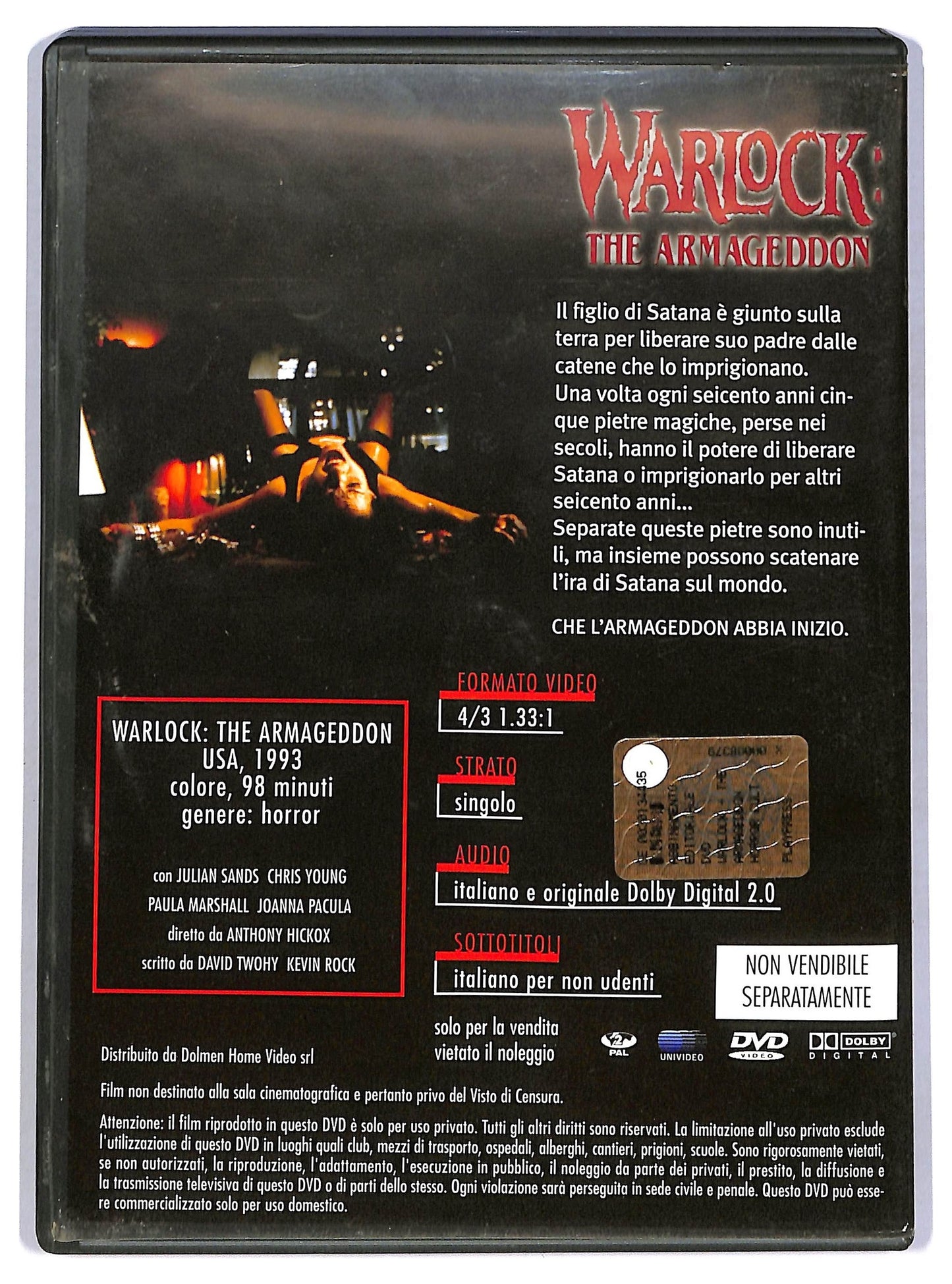 EBOND Warlock the armageddon EDITORIALE DVD D782064