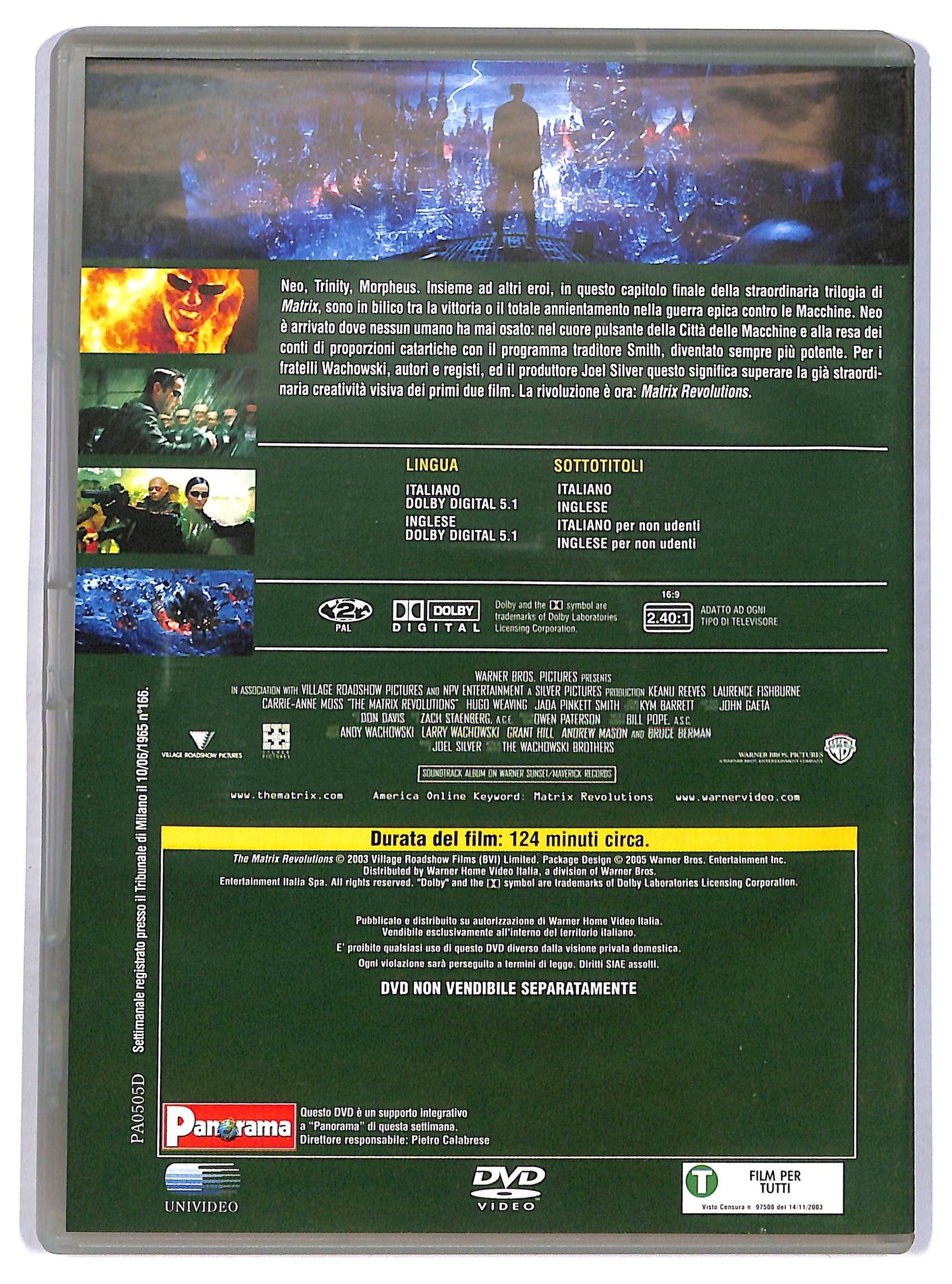 EBOND Matrix Revolutions EDITORIALE DVD D782102