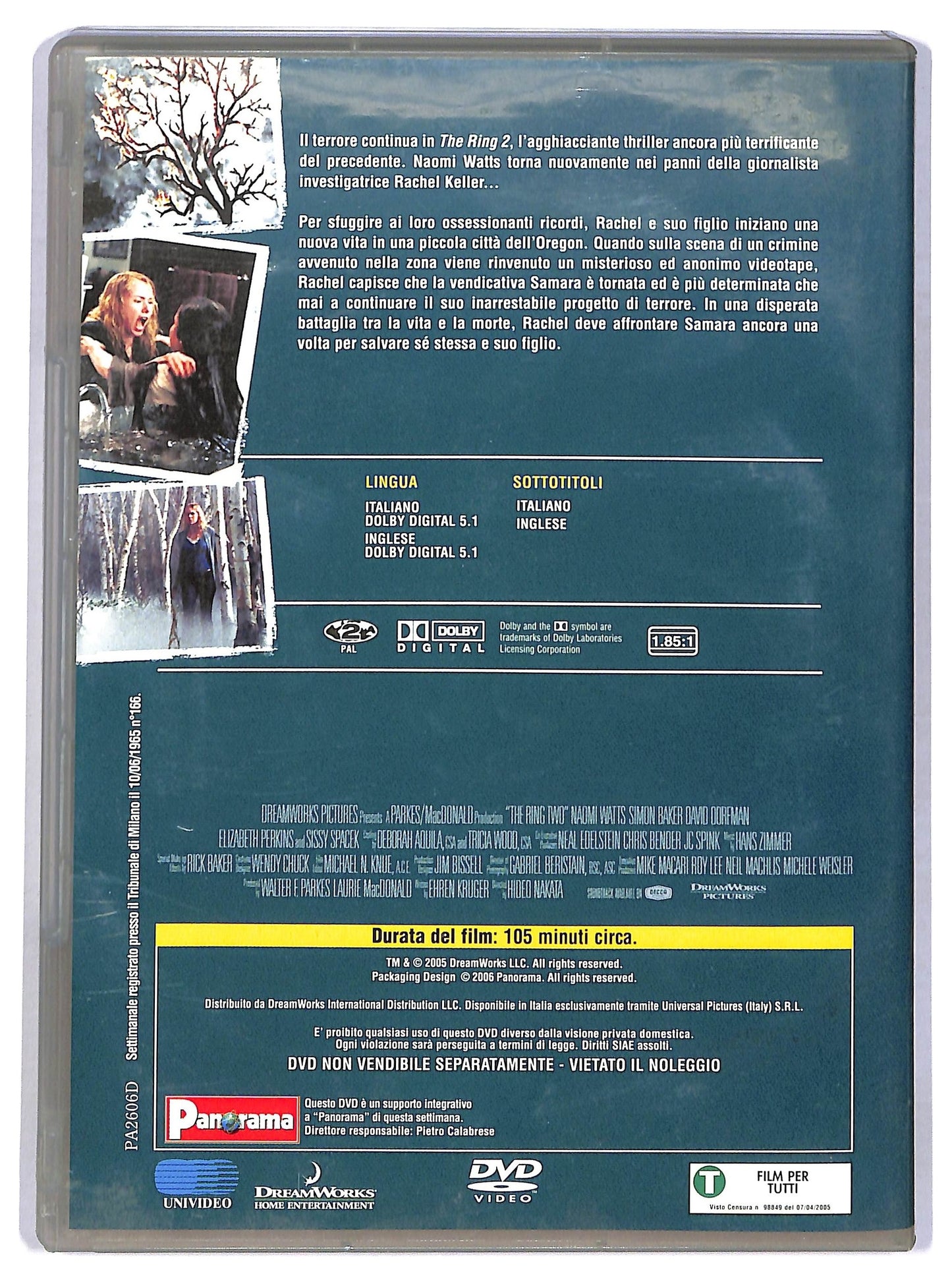 EBOND The Ring 2 EDITORIALE DVD D782213