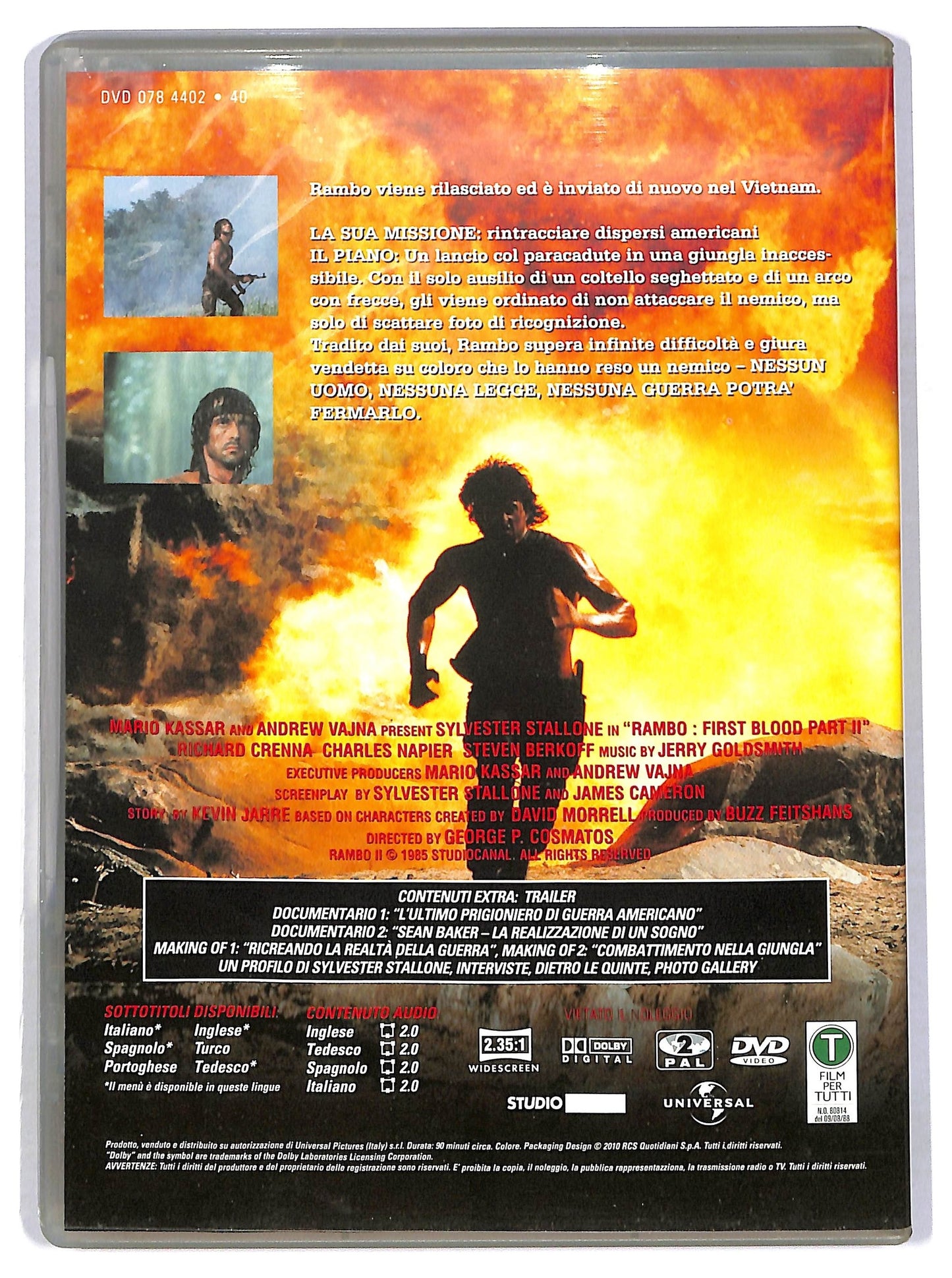 EBOND Rambo 2 la vendetta DVD EDITORIALE D782234