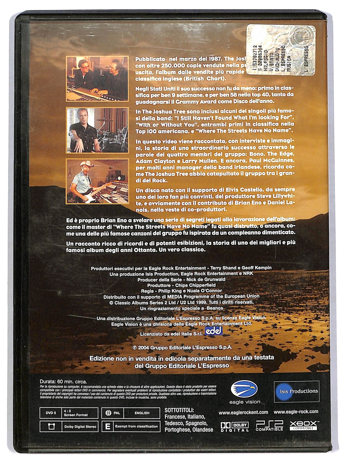 EBOND U2 � The Joshua Tree EDITORIALE DVD D782260