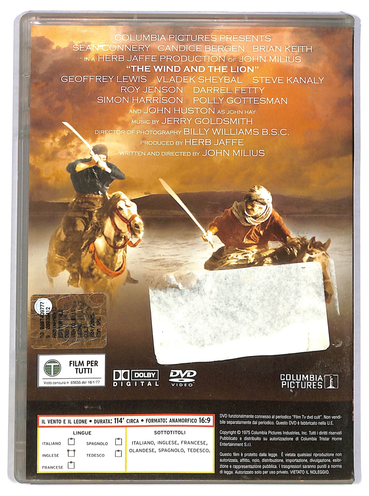 EBOND Ebondil Vento e Il Leone Editoriale   DVD D782317