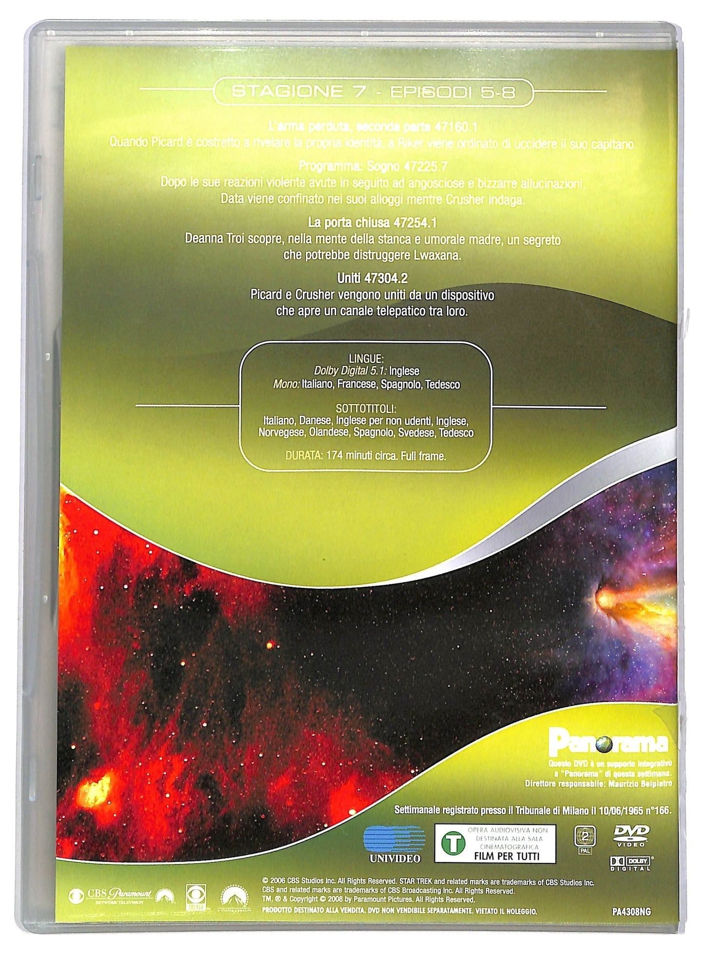 EBOND Star trek the next generation volume 2 stagione 7 episodi 5 - 8 EDITORIALE DVD D782423