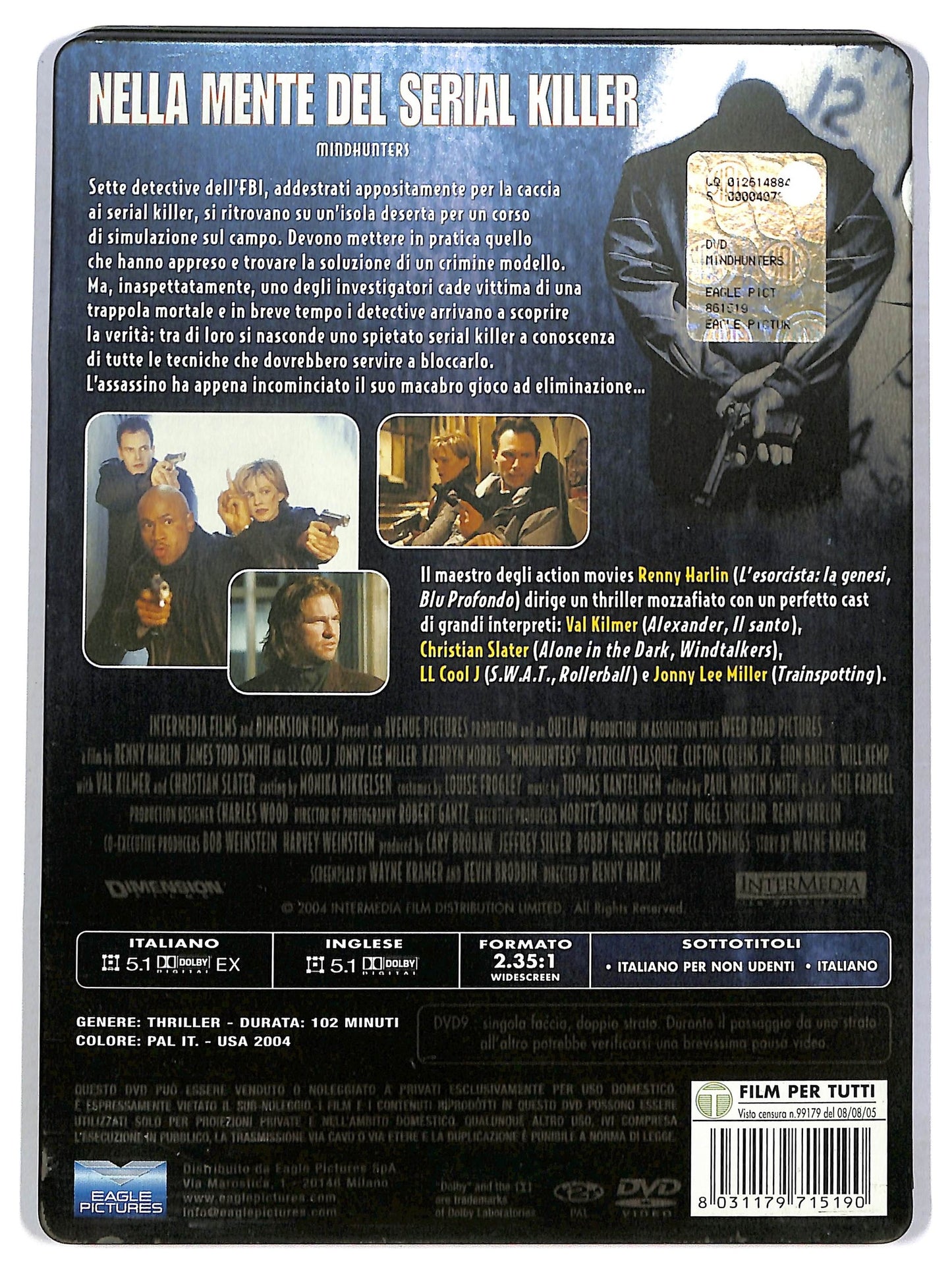 EBOND Nella mente del serial killer STEELBOOK DVD D782512