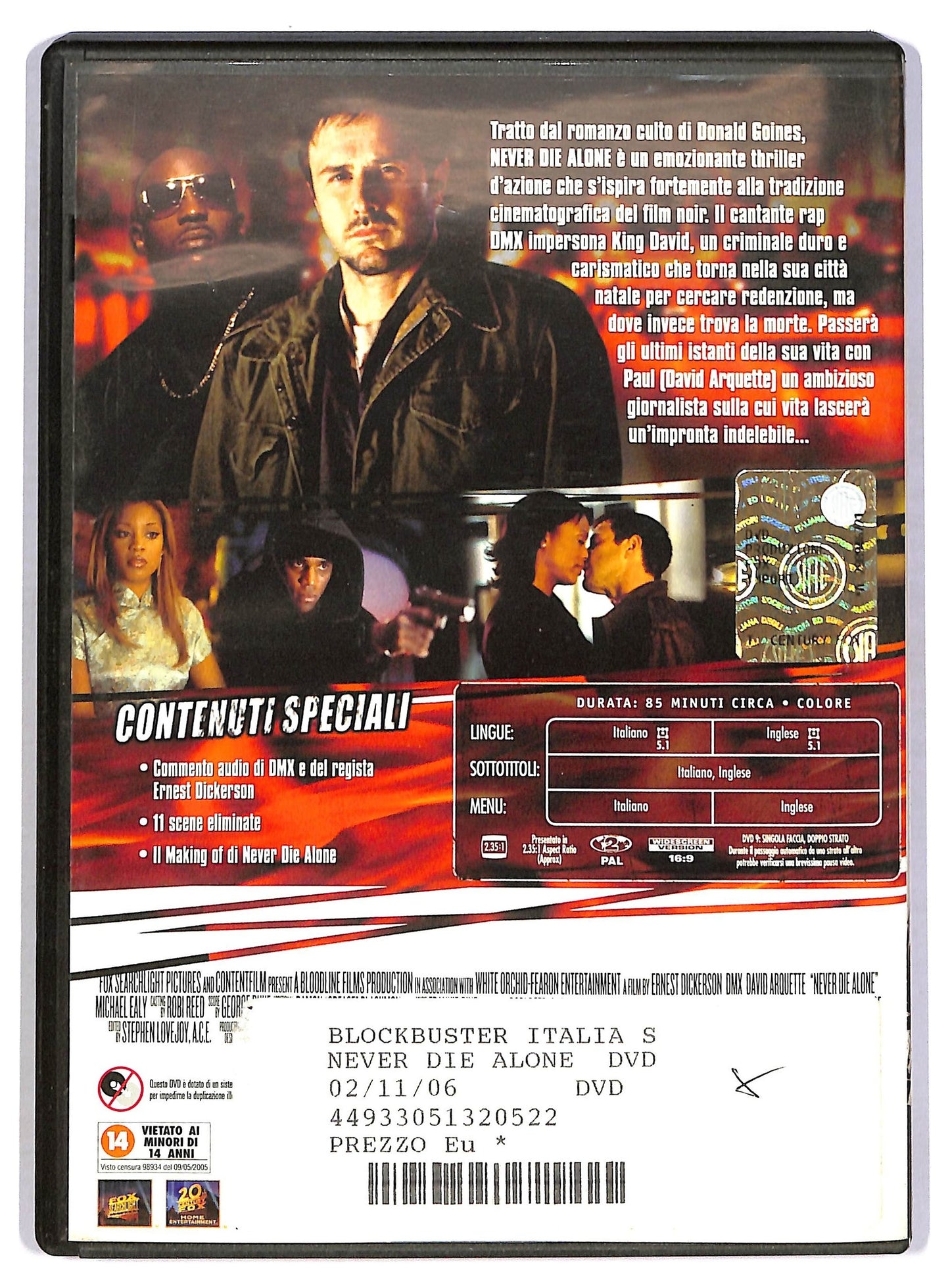EBOND Never die alone  DVD D782556