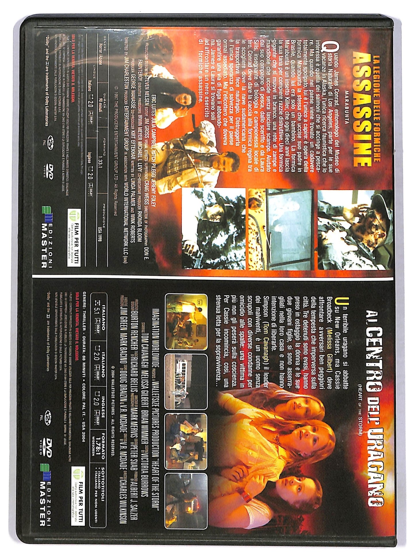 EBOND Al centro dell'uragano + Assassine Legione delle formiche DVD D782654