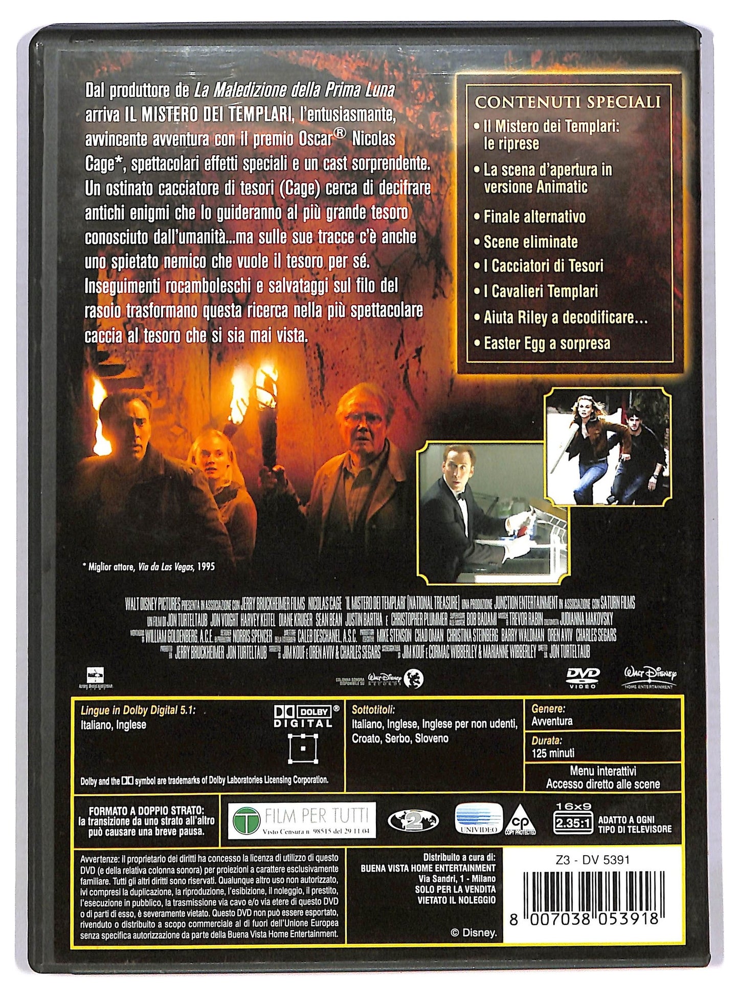 EBOND Il mistero dei Templari - National Treasure  DVD D782805