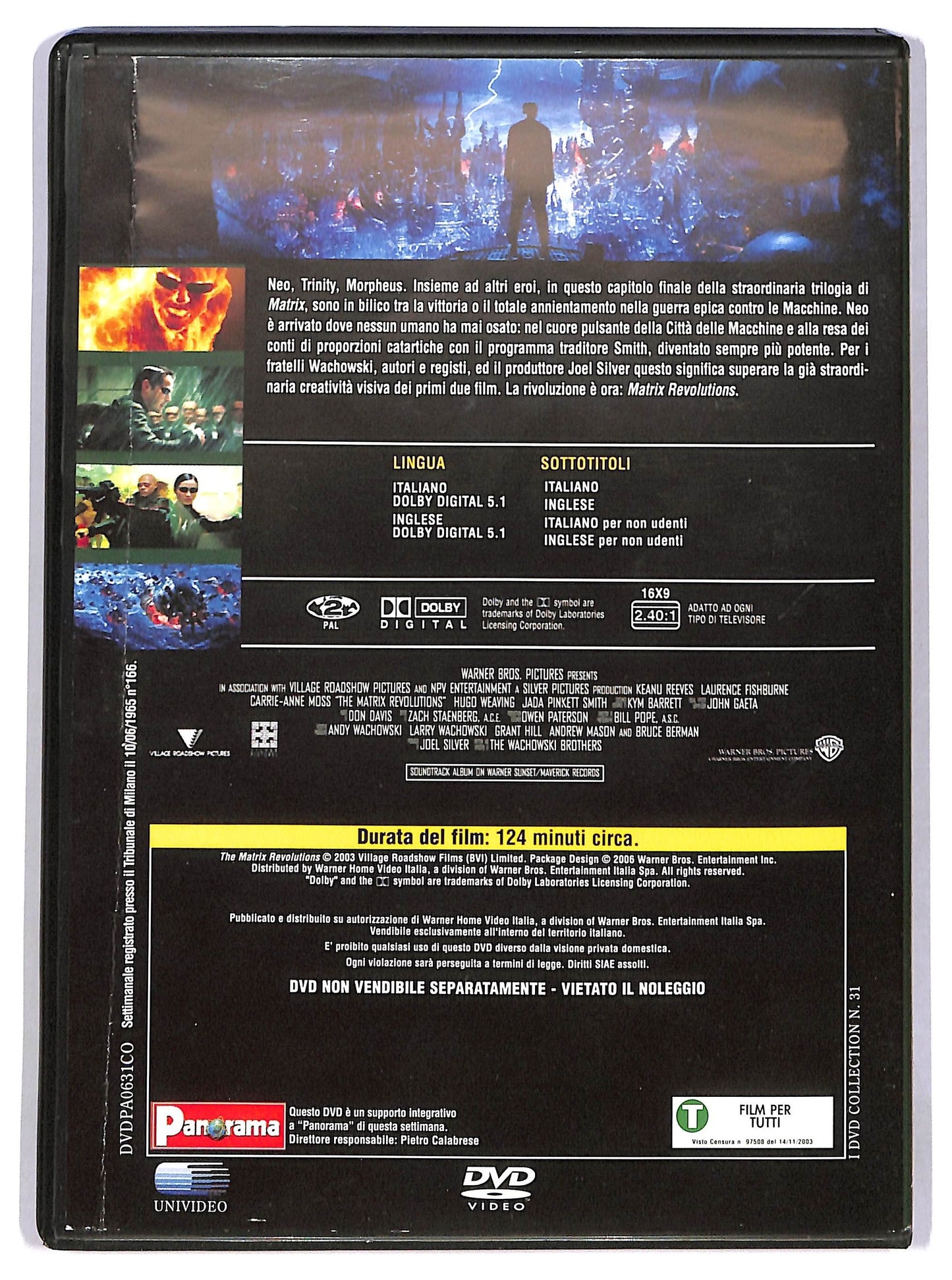EBOND Matrix Revolutions  EDITORIALE DVD D782911