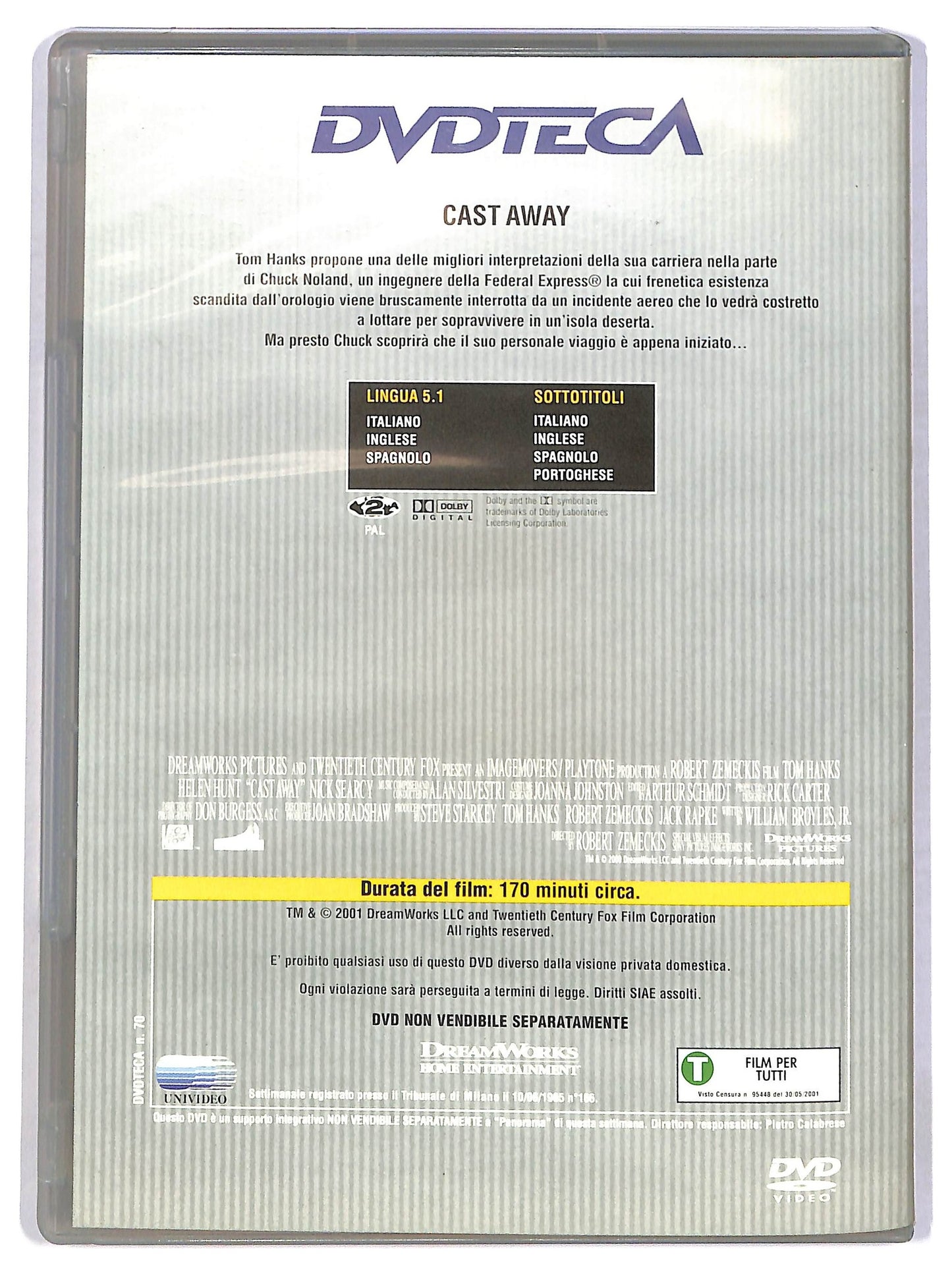 EBOND Cast Away EDITORIALE DVD D782920
