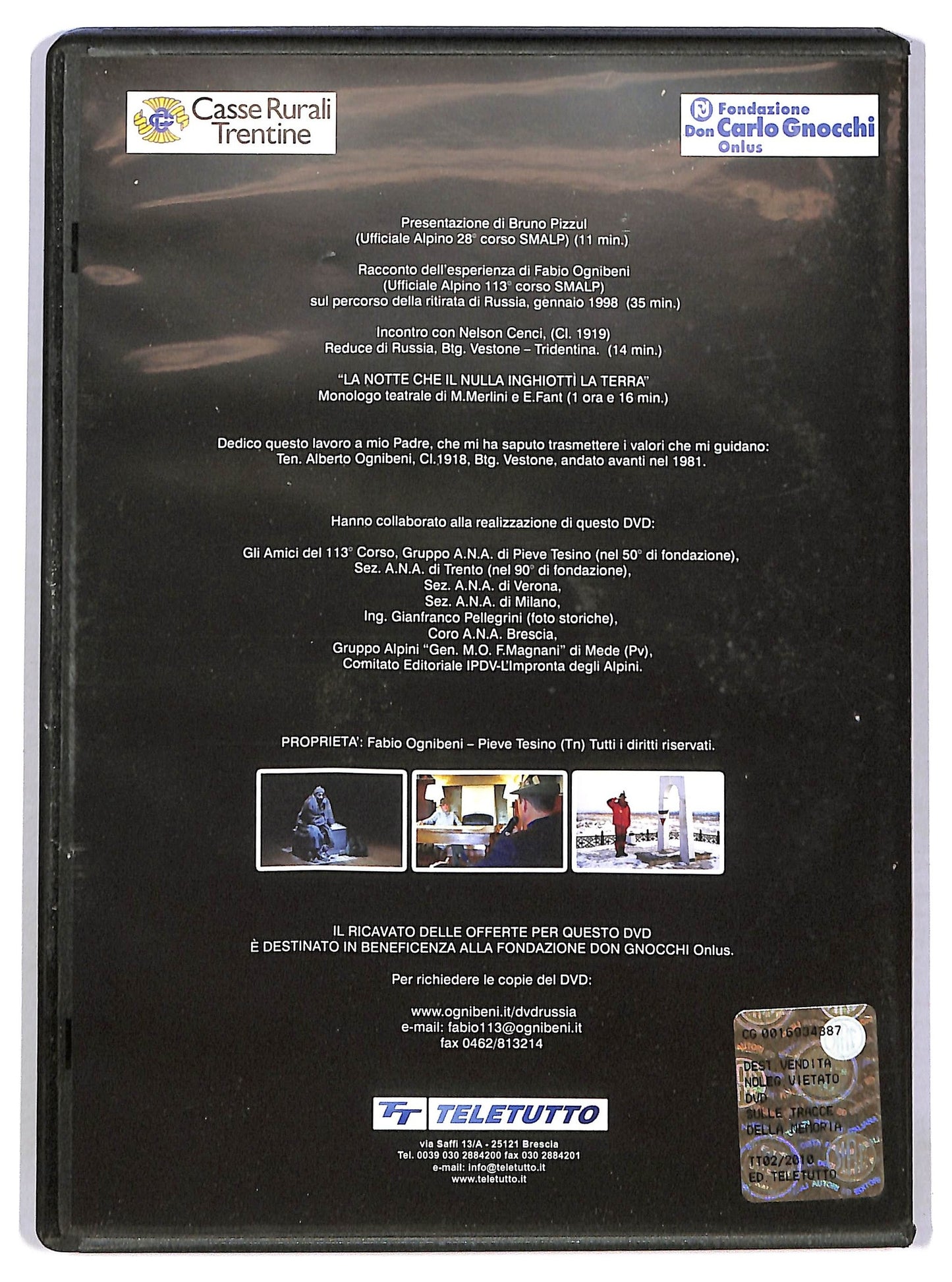 EBOND Sulle tracce della memoria EDITORIALE DVD D782960