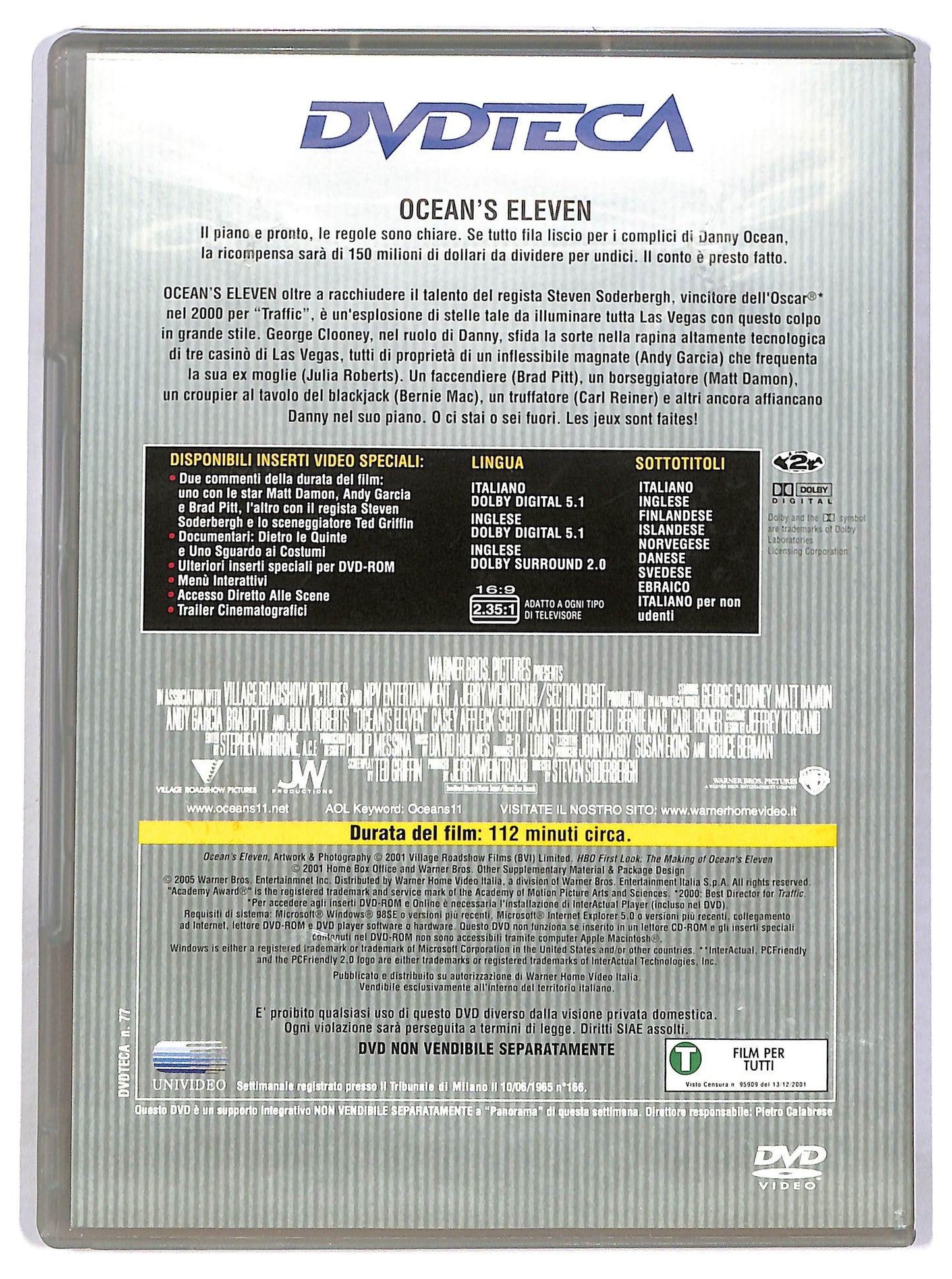 EBOND Ocean's Eleven - Fate il vostro gioco  EDITORIALE DVD D783036