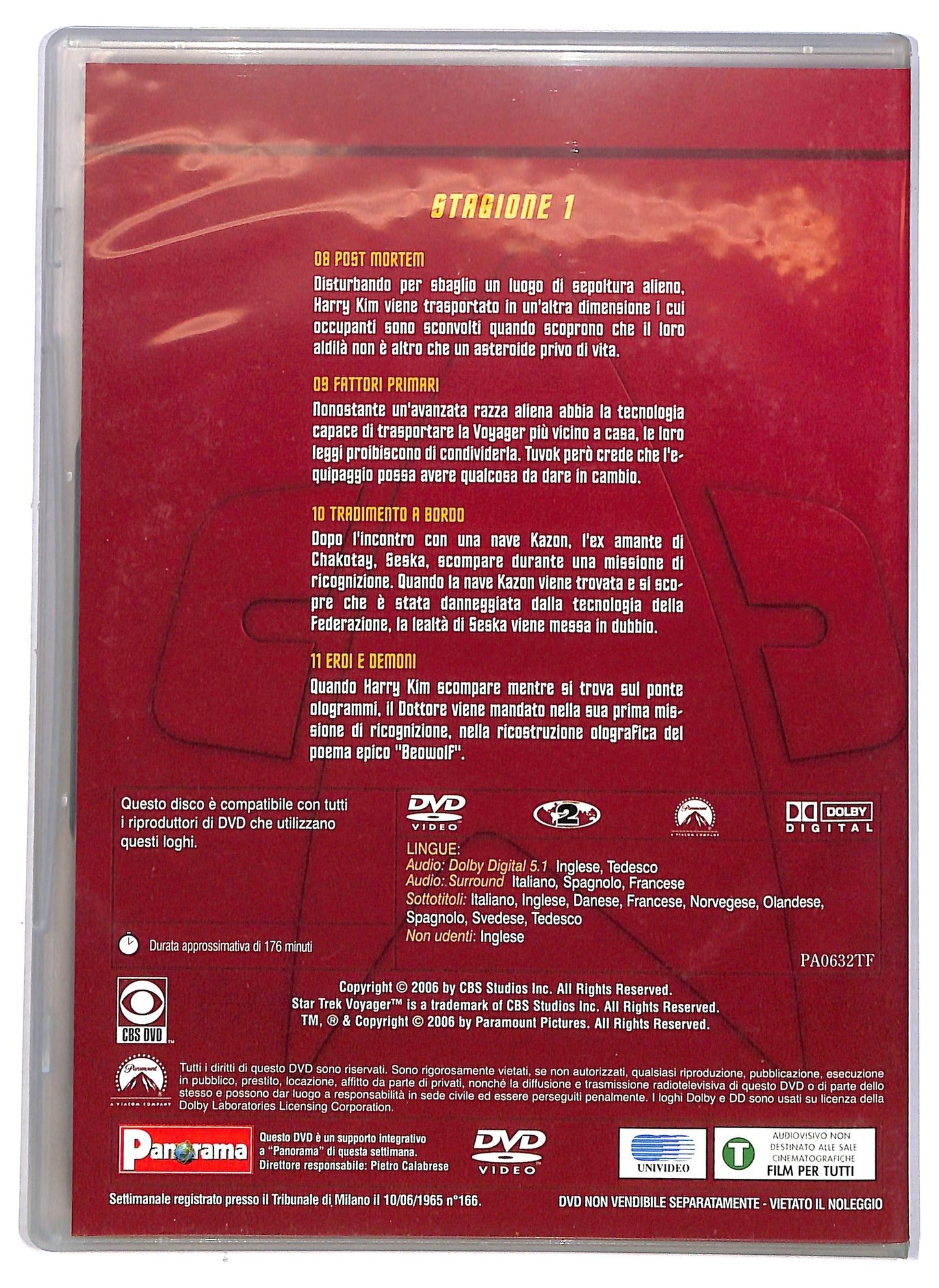 EBOND Star Trek: Voyager Stagione 1 Volume 3 EDITORIALE  DVD D783066