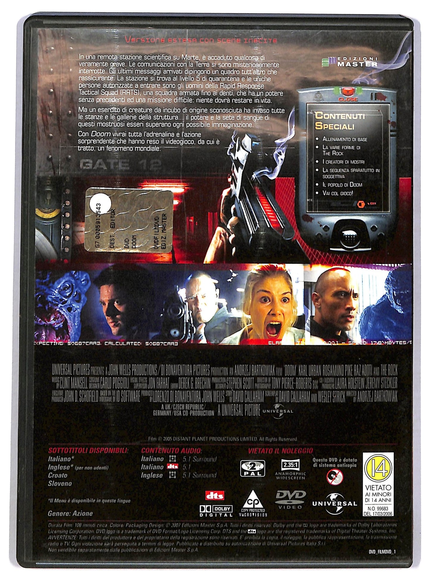 EBOND Doom EDITORIALE DVD D783256