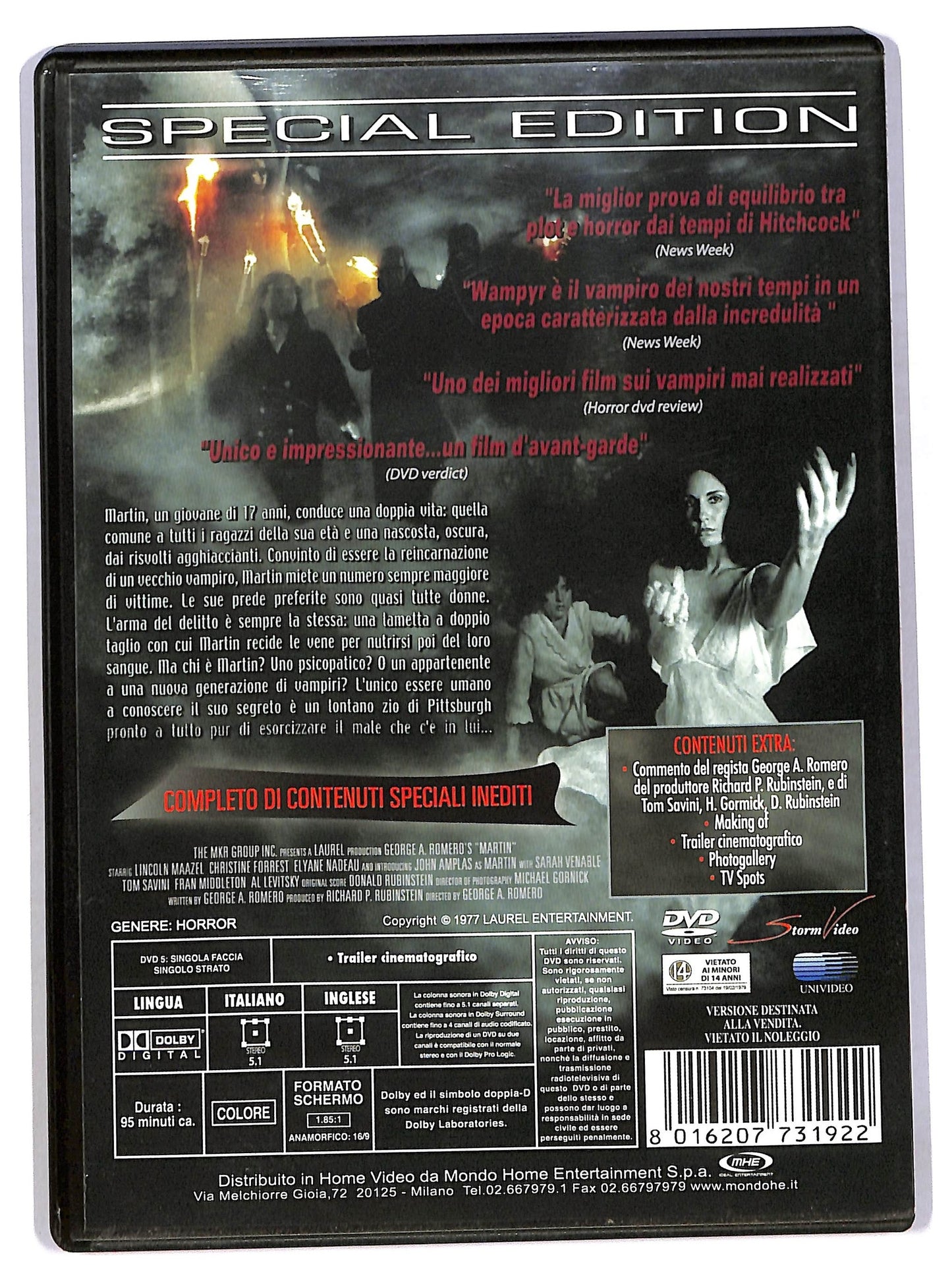 EBOND Martin Director's Cut SPECIAL EDITION EDITORIALE DVD D783412