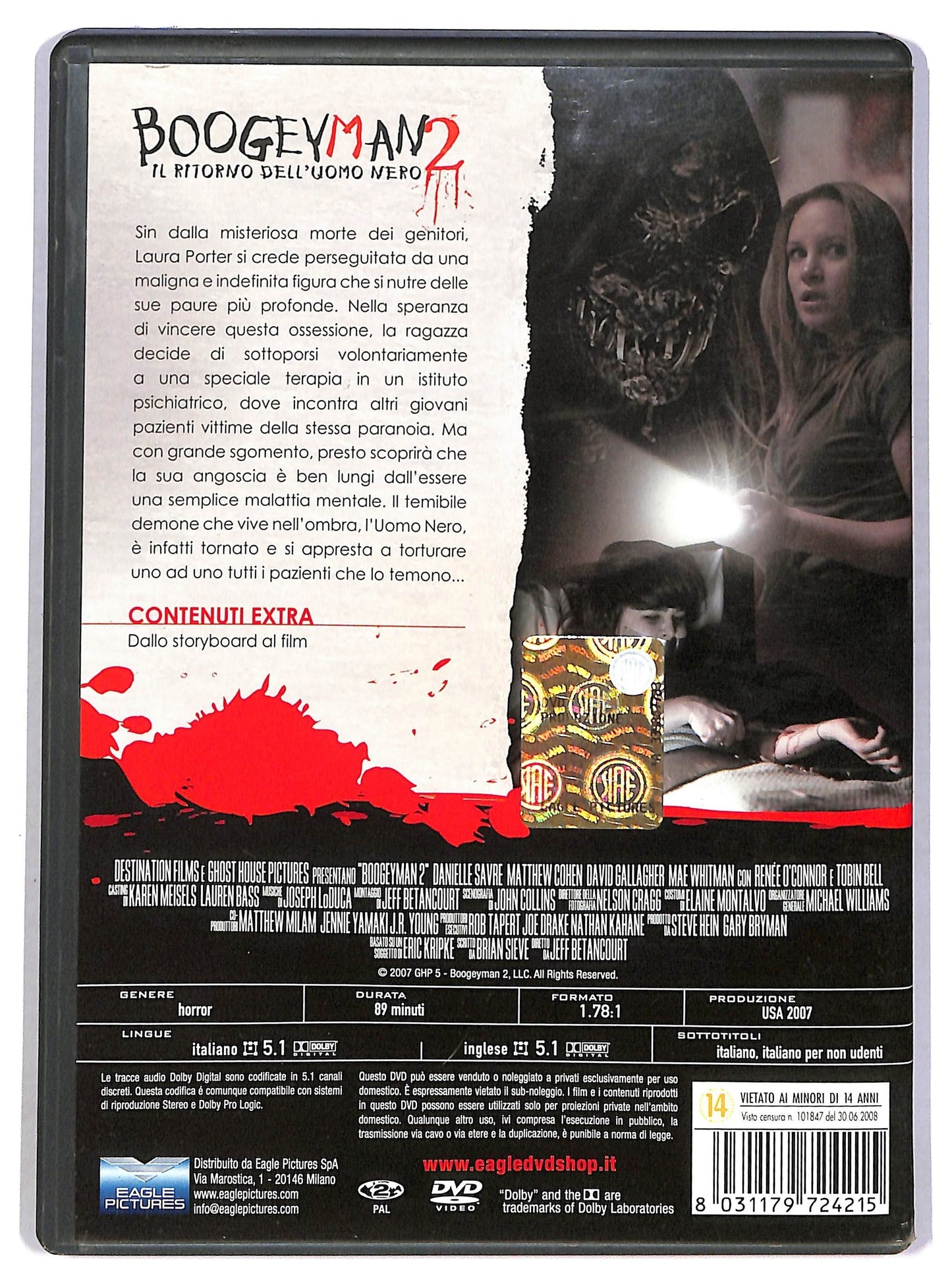 EBOND Boogeyman 2 - il ritorno dell'uomo nero DVD NOLEGGIO D783423