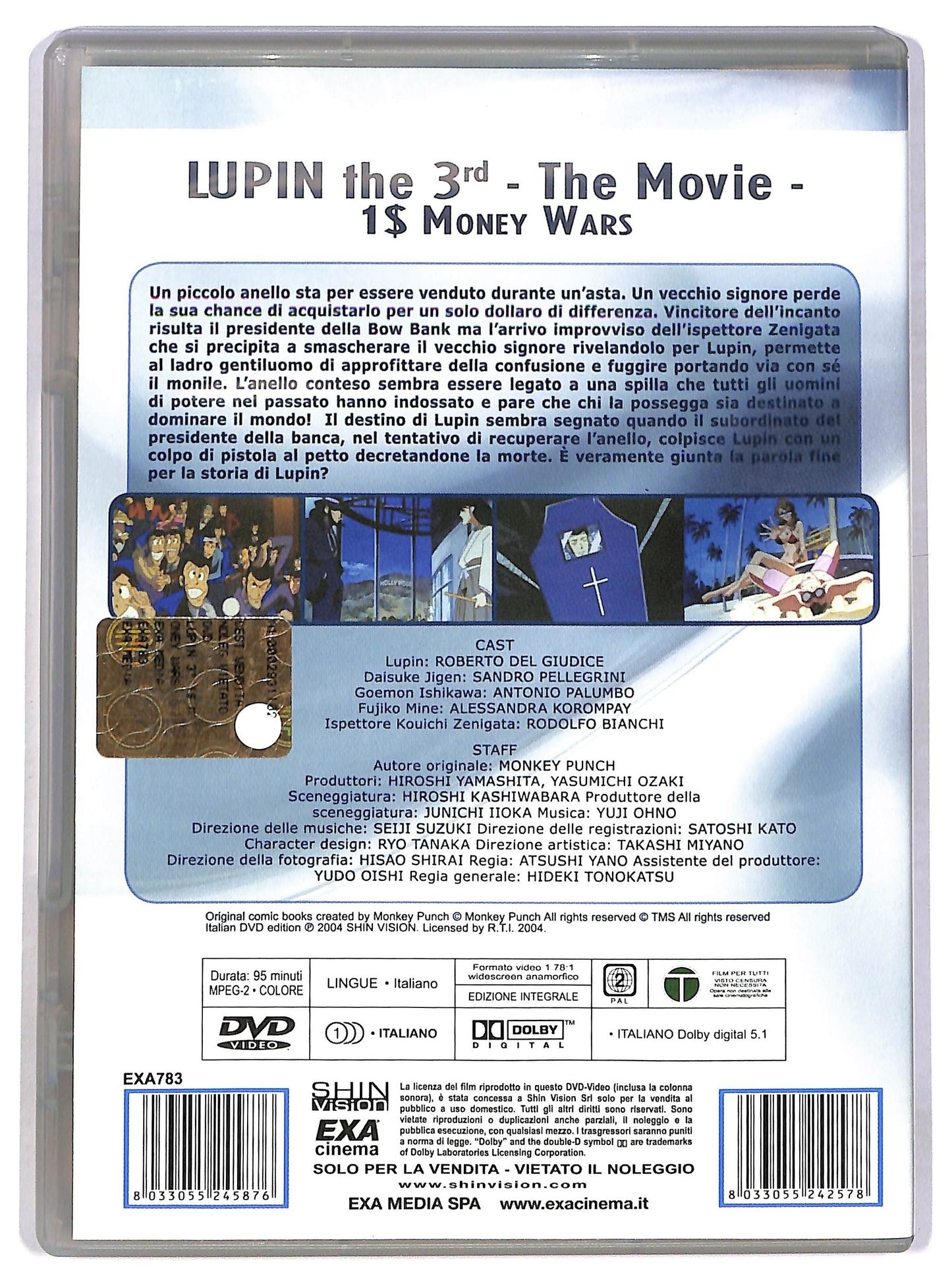 EBOND Lupin the third the movie - 1 money wars EDITORIALE DVD D783651