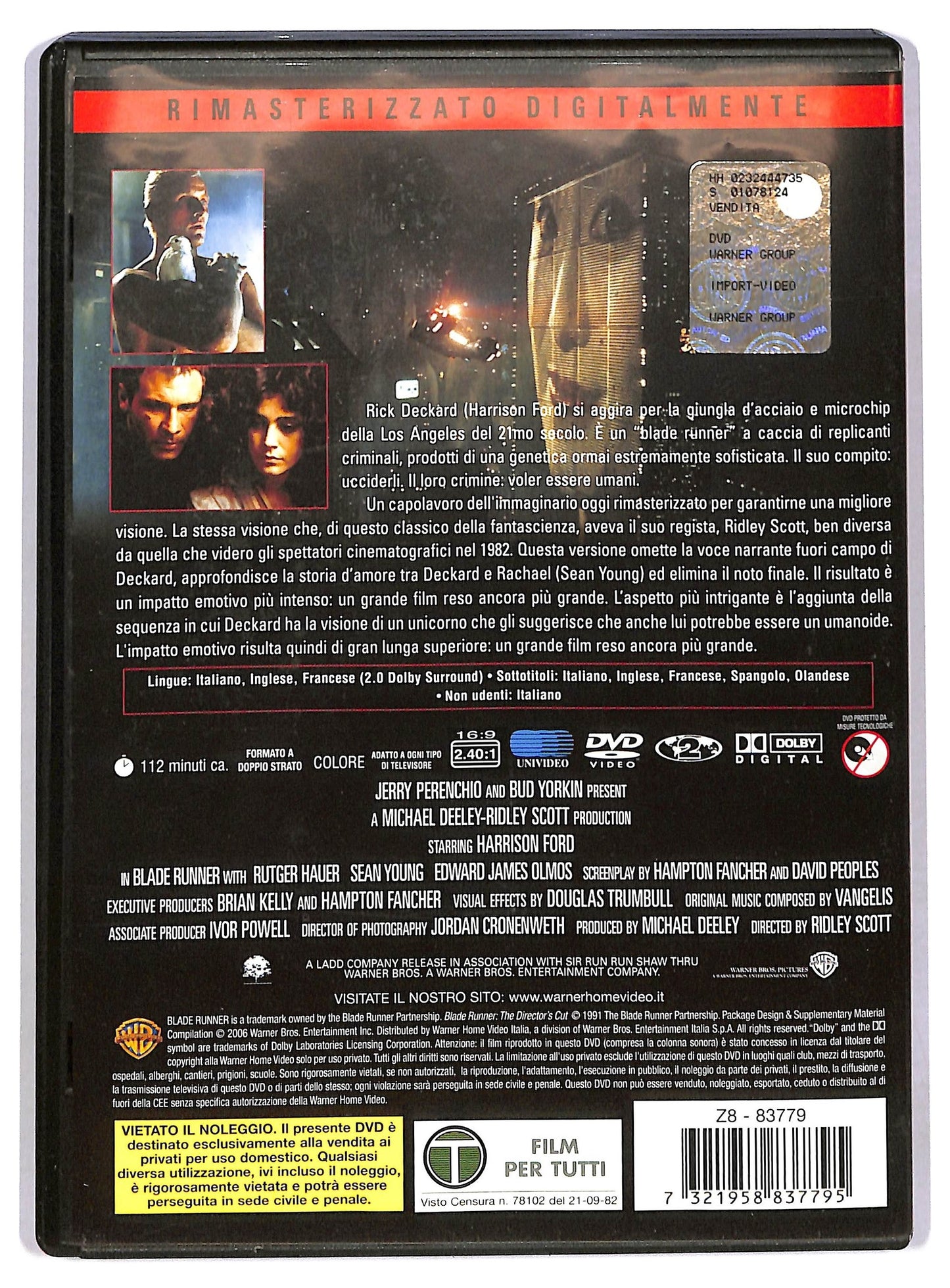EBOND Blade Runner DVD D783705