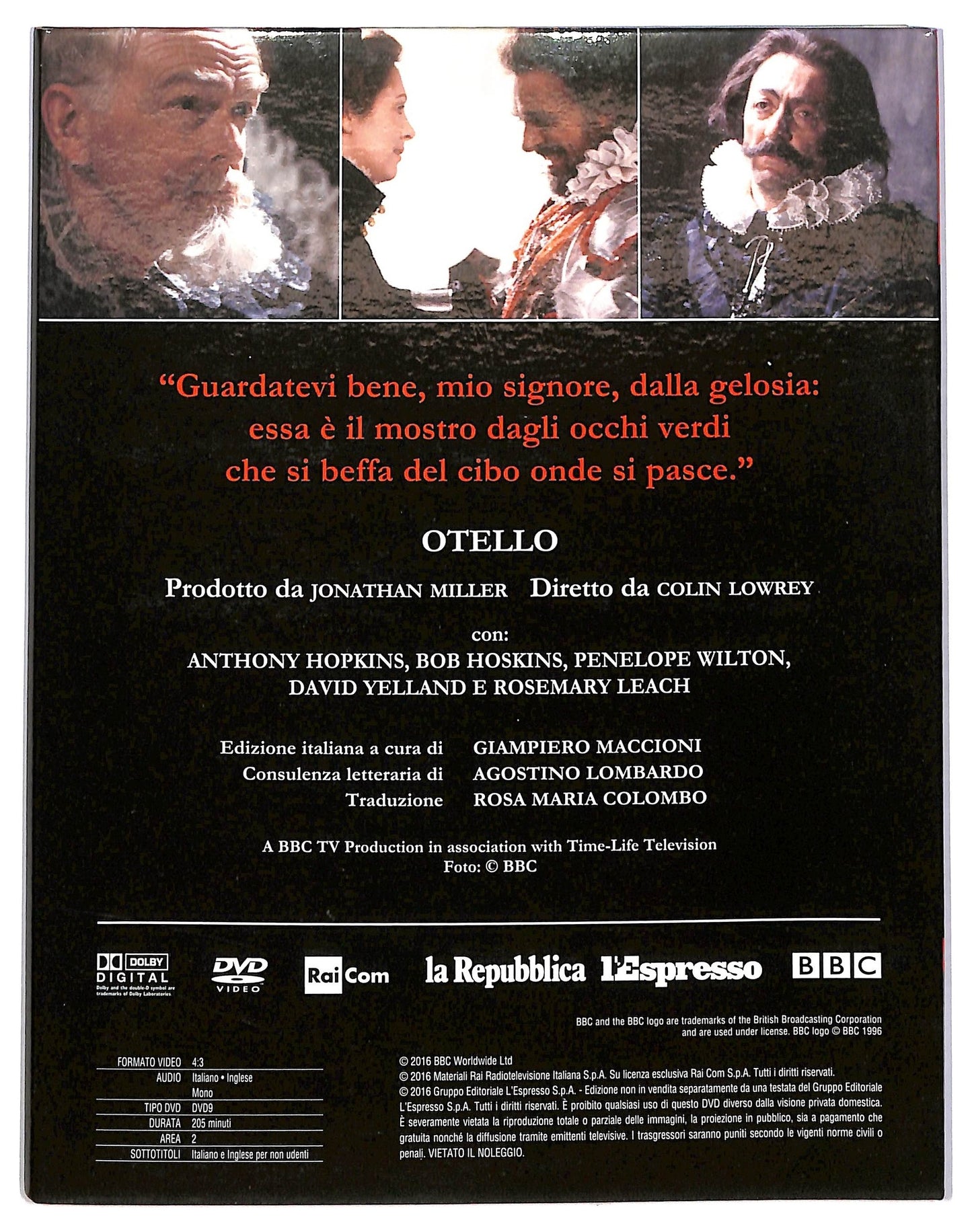 EBOND Otello - The Shakespeare colletion [Editoriale Il teatro Repubblica-L'espresso] DVD D783923