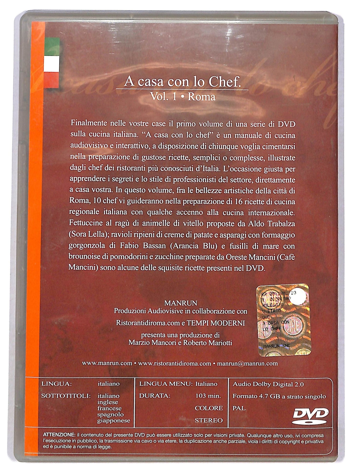EBOND A casa con lo chef - primi piatti VOL 1 DVD EDITORIALE D784021