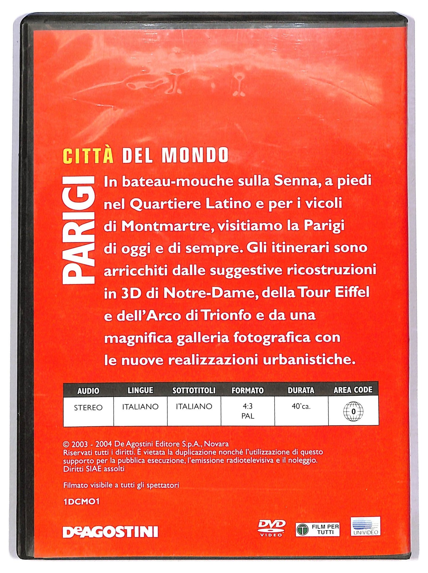 EBOND Citta del mondo Parigi  EDITORIALE  DVD D784029