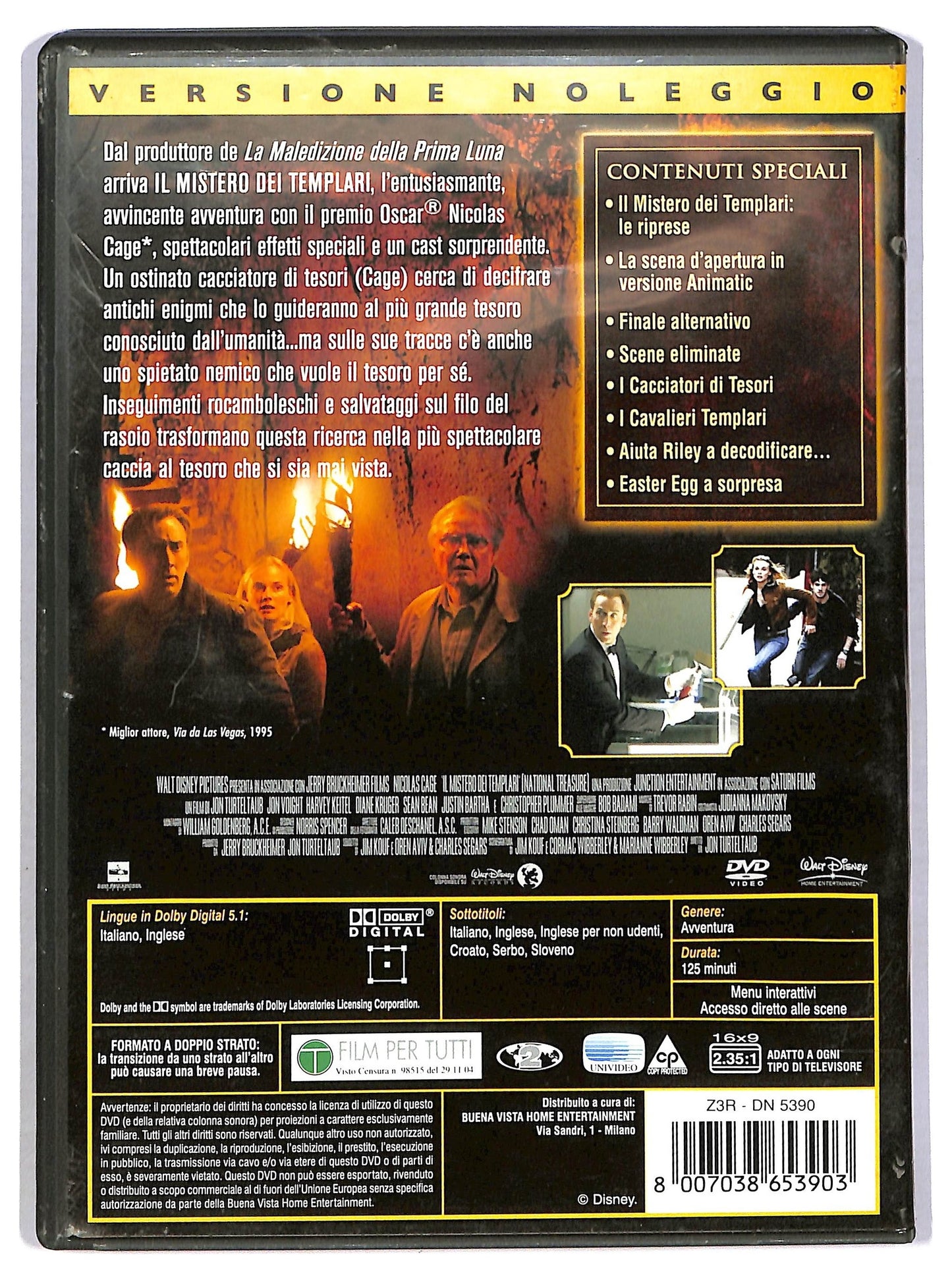 EBOND Il mistero dei Templari - National Treasure NOLEGGIO DVD D784038