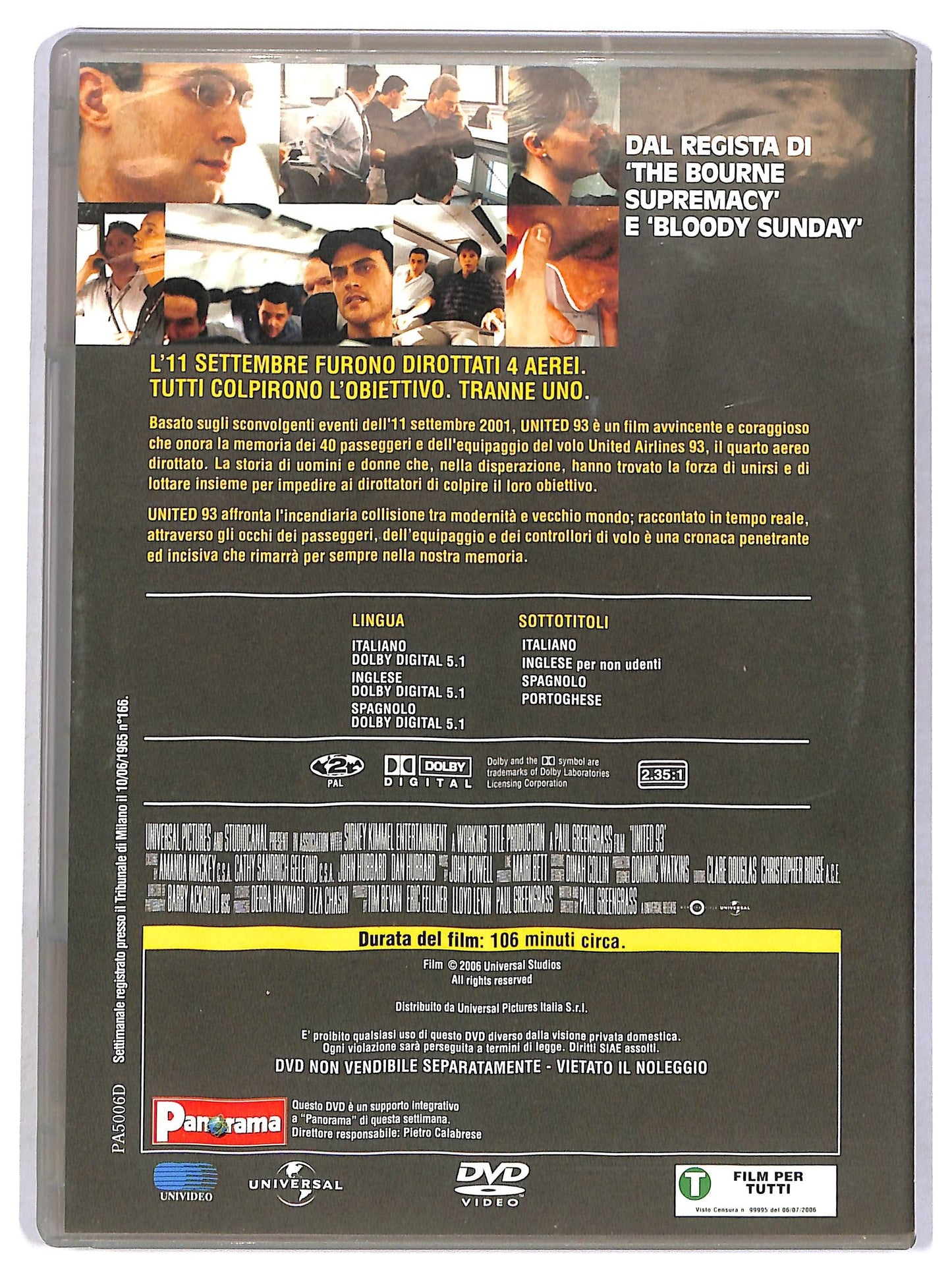 EBOND United 93 EDITORIALE DVD D784122