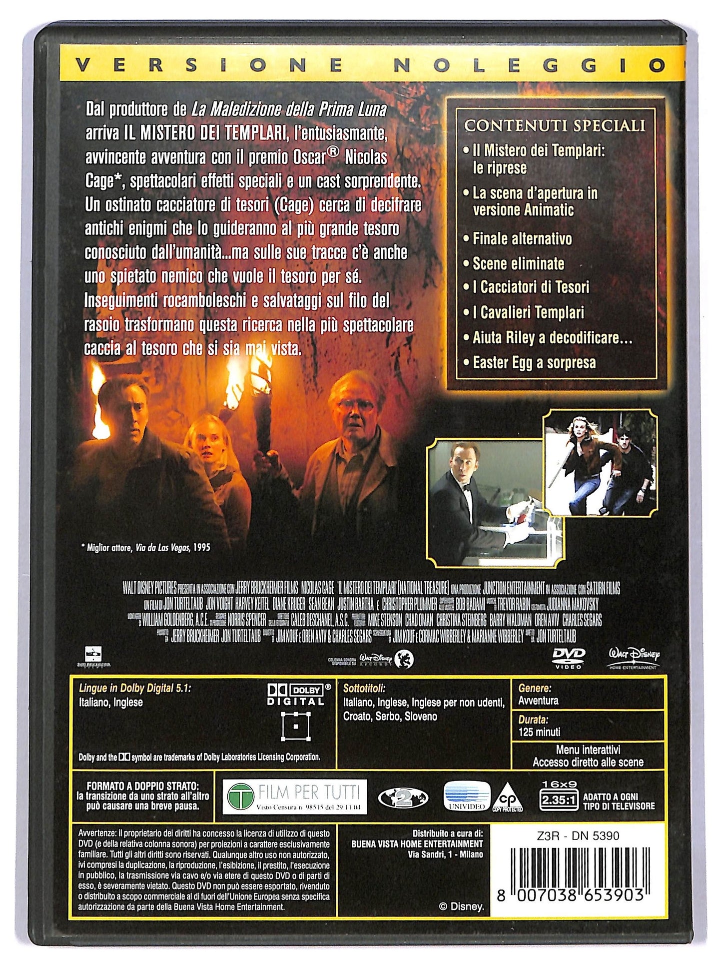 EBOND Il mistero dei Templari - National Treasure NOLEGGIO DVD D784234