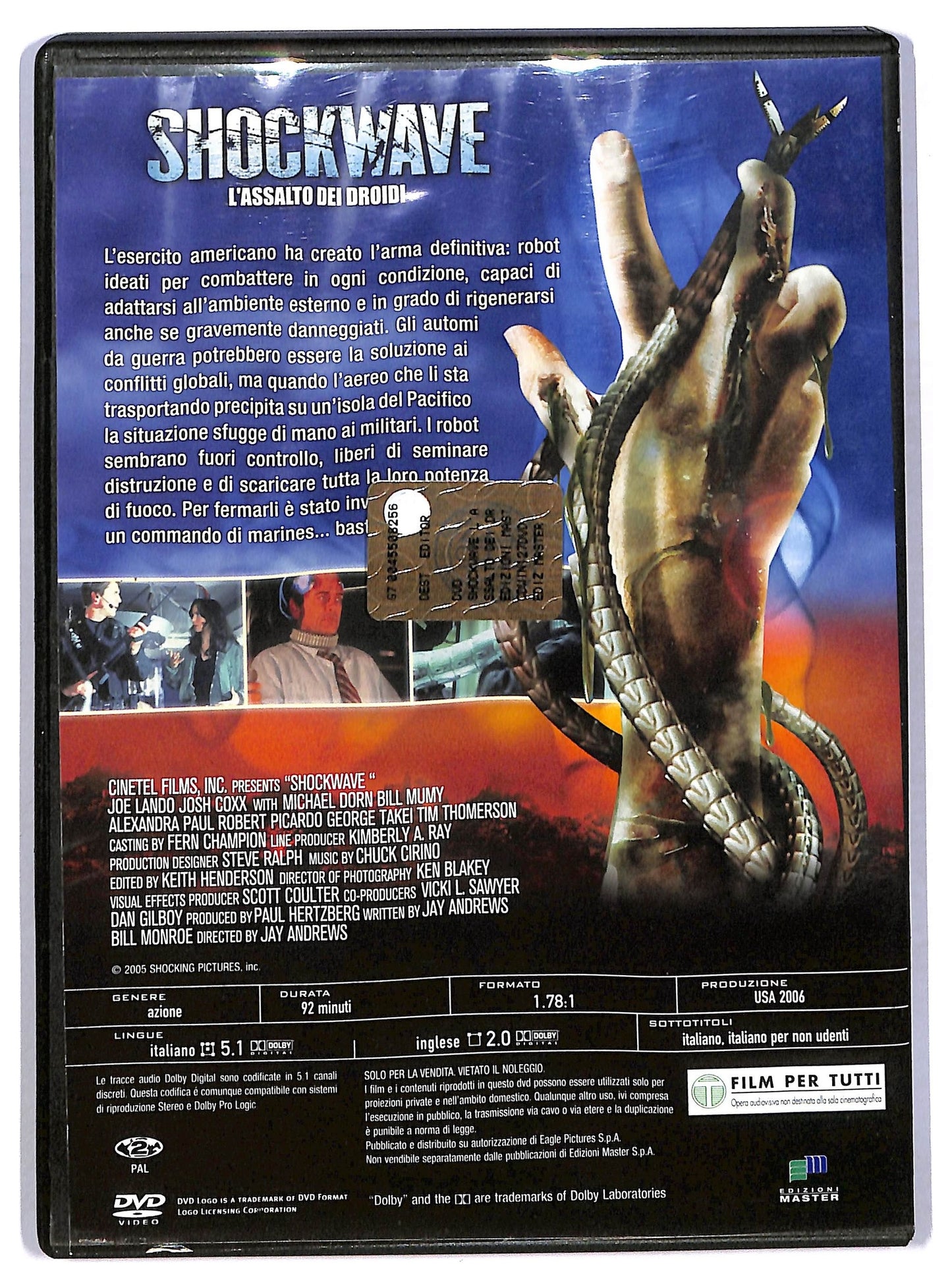EBOND Shockwave - L'assalto dei droidi EDITORIALE DVD D784432