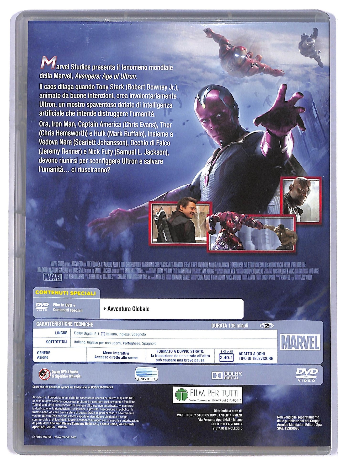 EBOND Avengers age of ultron DVD EDITORIALE D784453