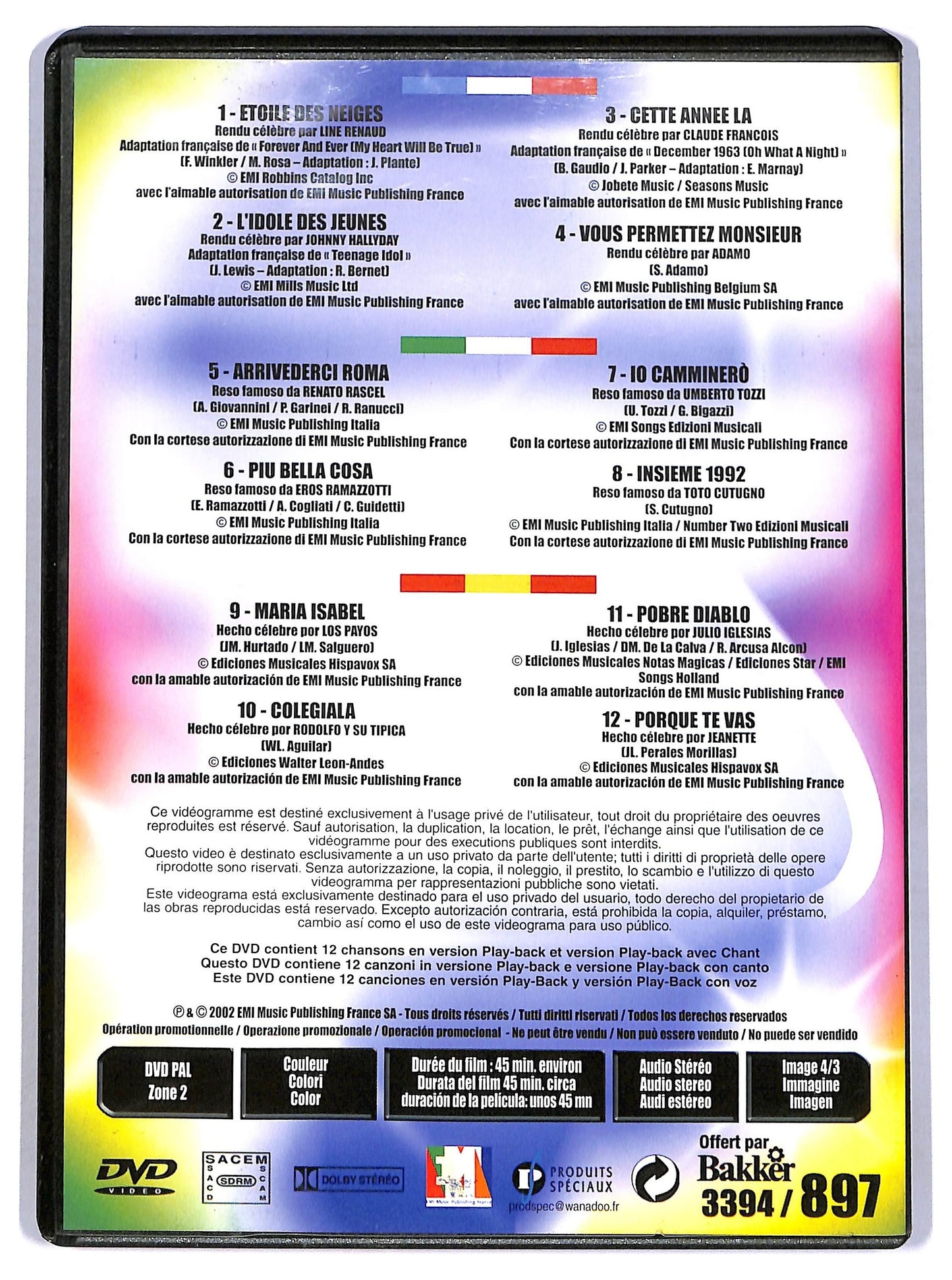 EBOND Karaoke DVD EDITORIALE D784525