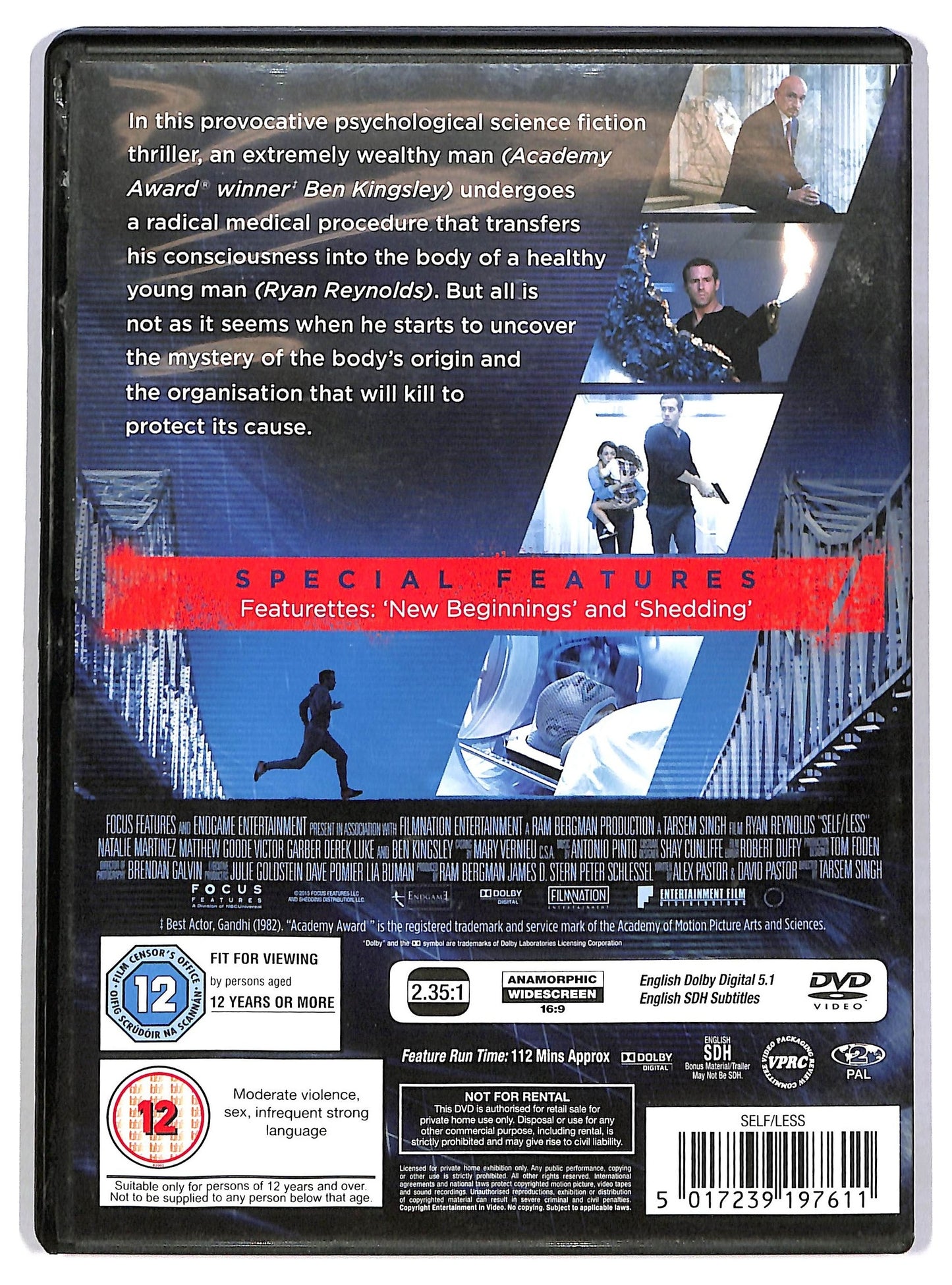 EBOND Self Less edizione UK DVD D784747