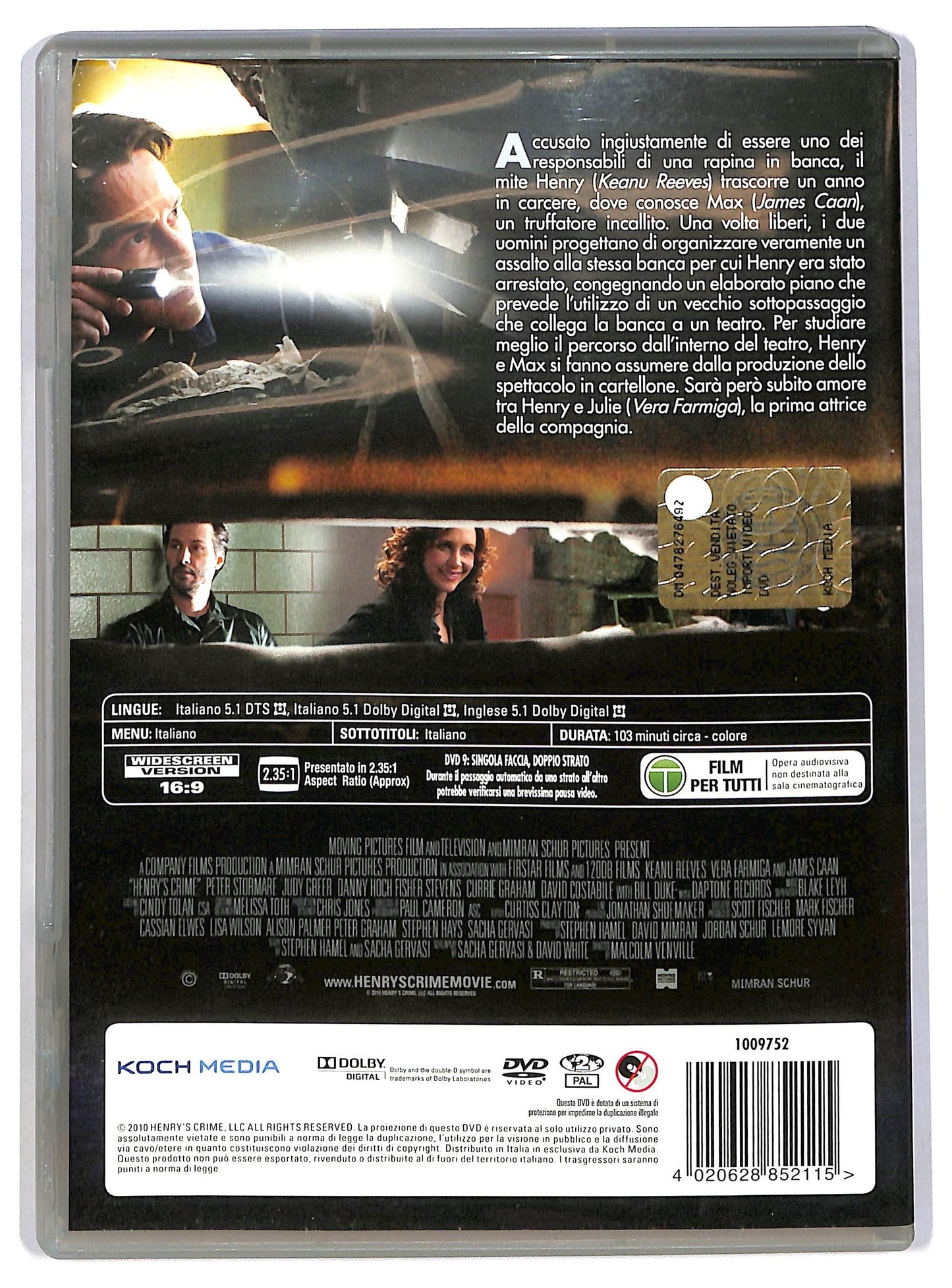 EBOND Henry's Crime DVD D784827