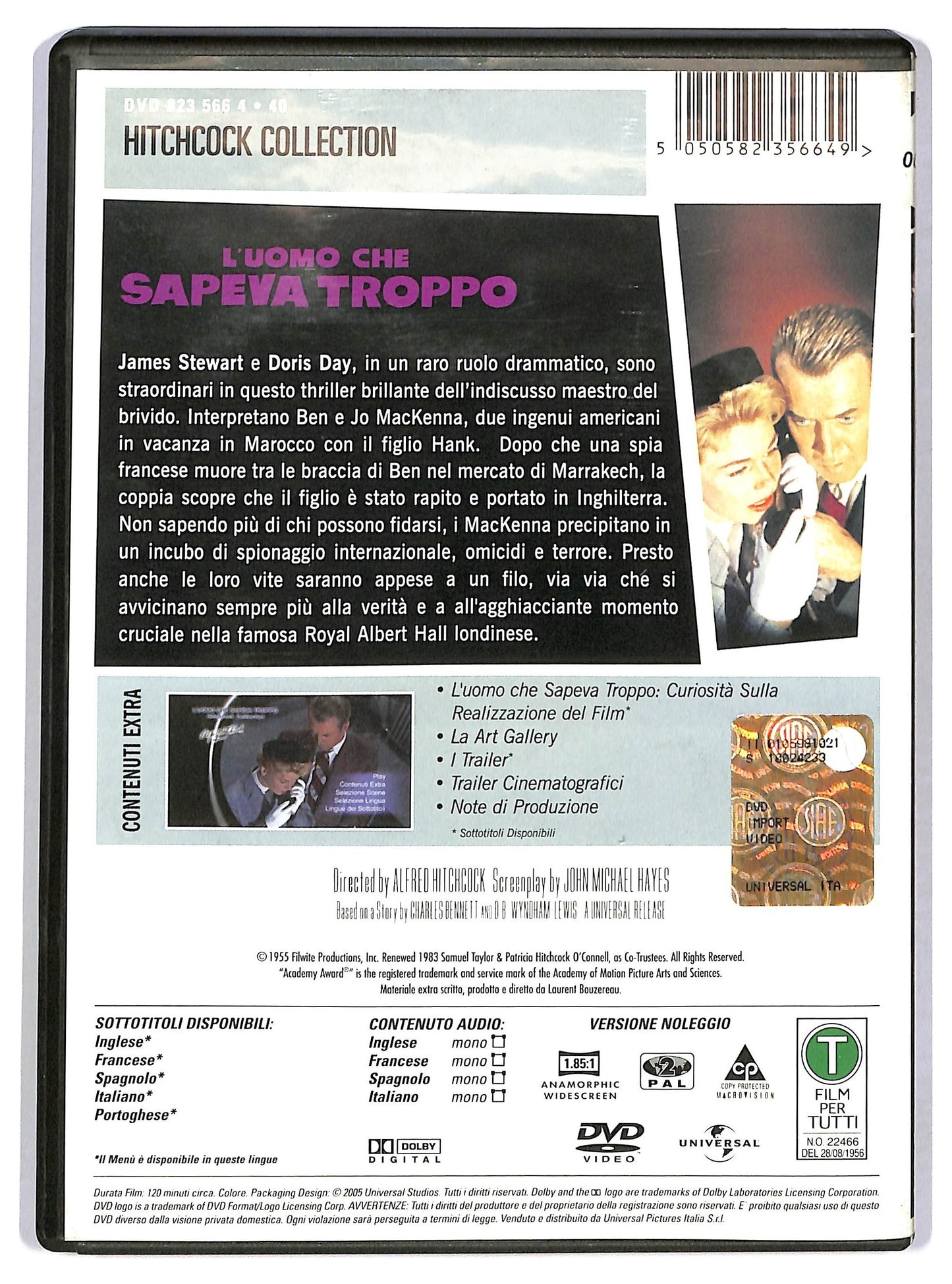 EBOND L'uomo che sapeva troppo DVD NOLEGGIO D784854