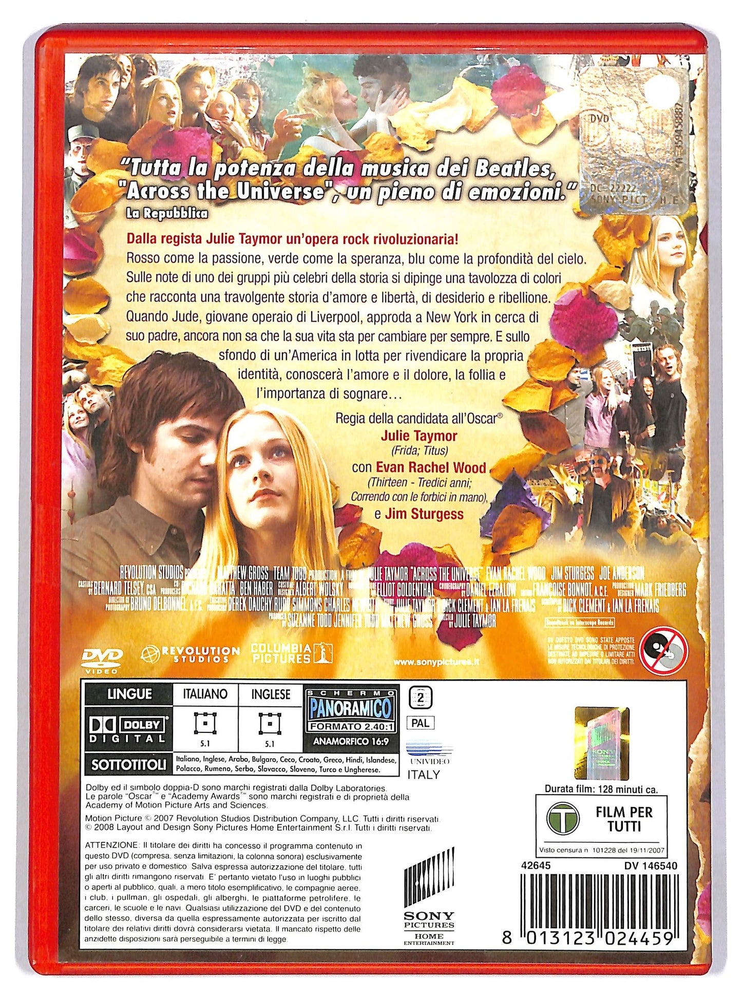 EBOND Across the Universe NOLEGGIO DVD D785045