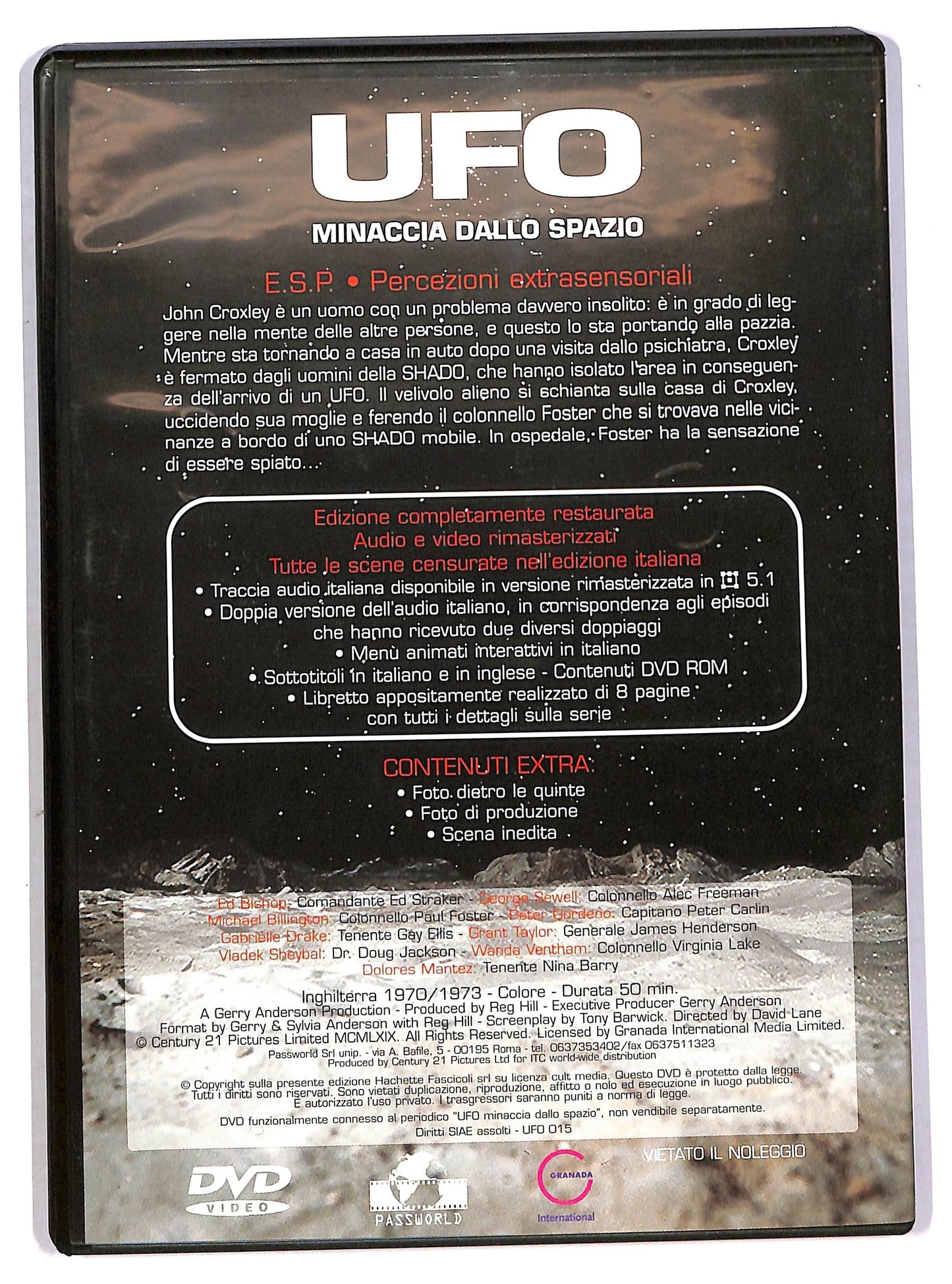 EBOND UFO 15 - E.S.P. - Percezioni extrasensoriali EDITORIALE DVD D785243